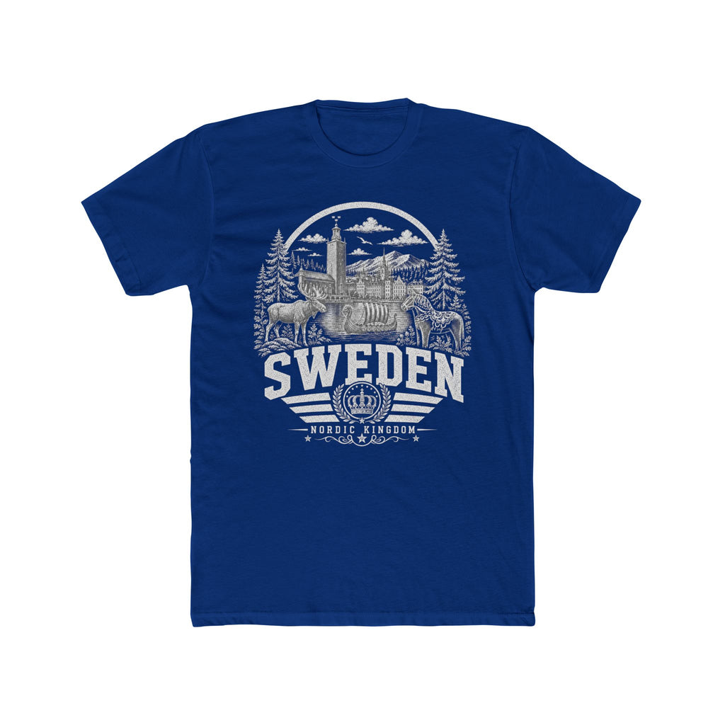 Sweden vintage landmarks men's tee — iconic landmark design | Nameshi Destinations (view 11)