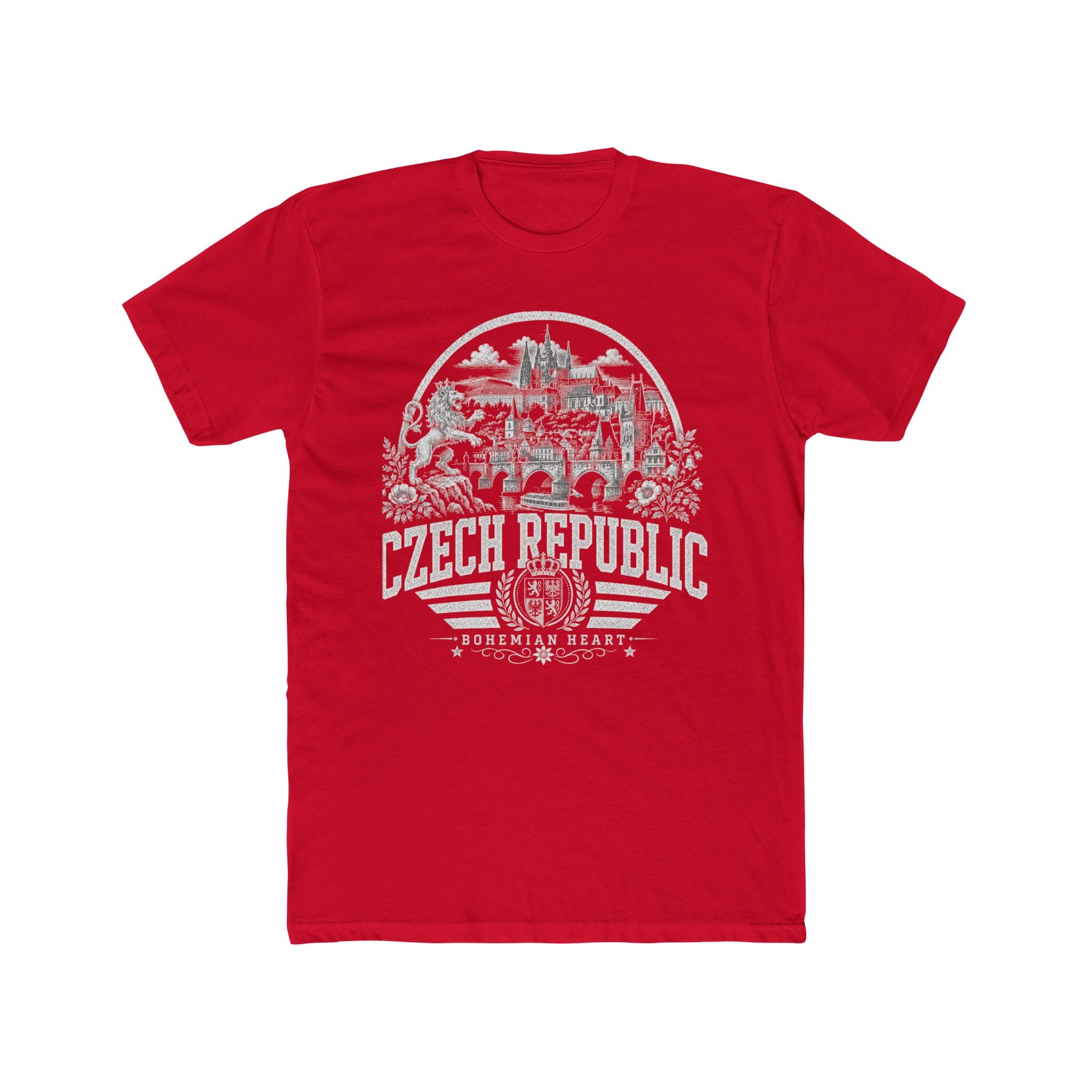 Czech Republic vintage landmarks men's tee — iconic landmark design | Nameshi Destinations (view 15)