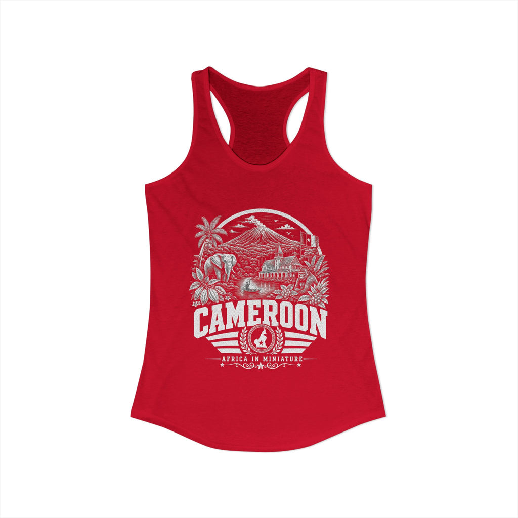 Cameroon Africa in Miniature Women's Tank Top