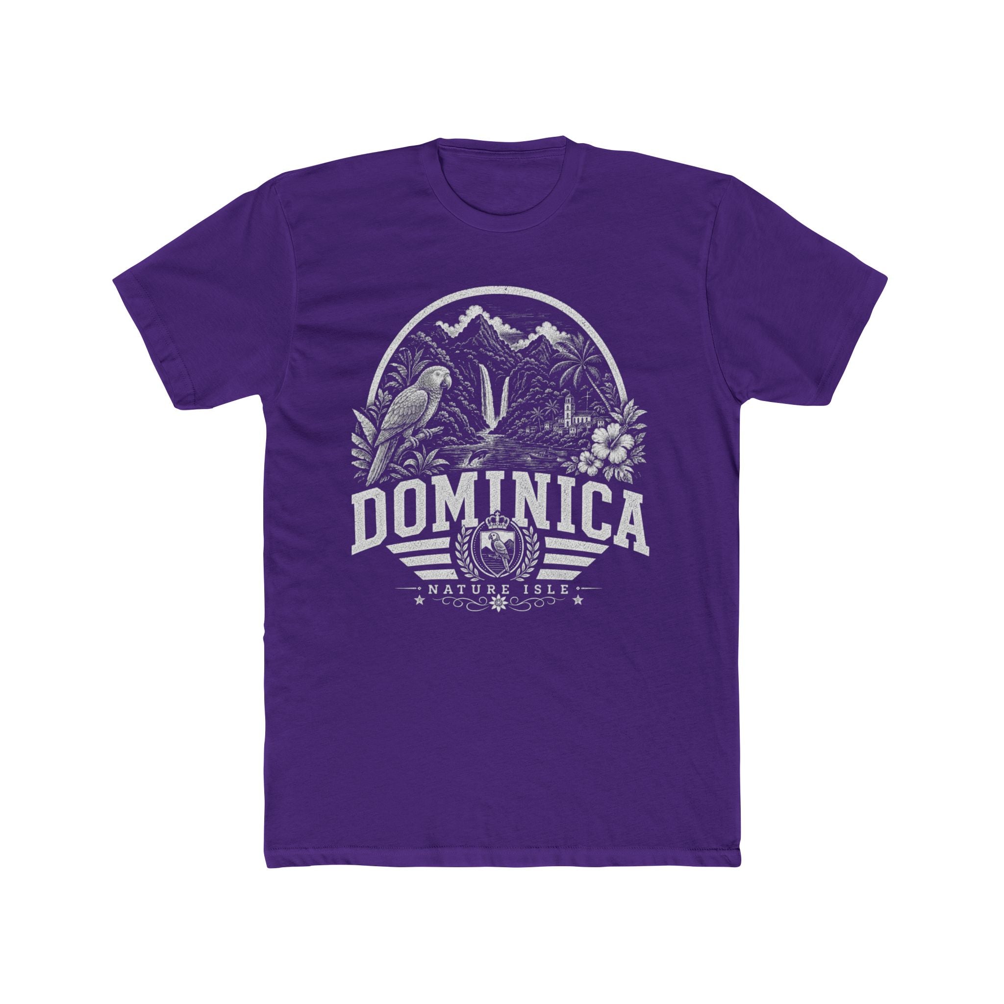 Dominica vintage landmarks men's tee — iconic landmark design | Nameshi Destinations (view 13)