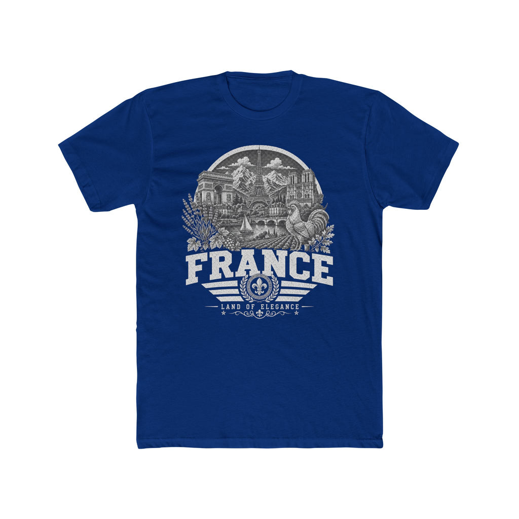 France vintage landmarks men's tee — iconic landmark design | Nameshi Destinations (view 11)