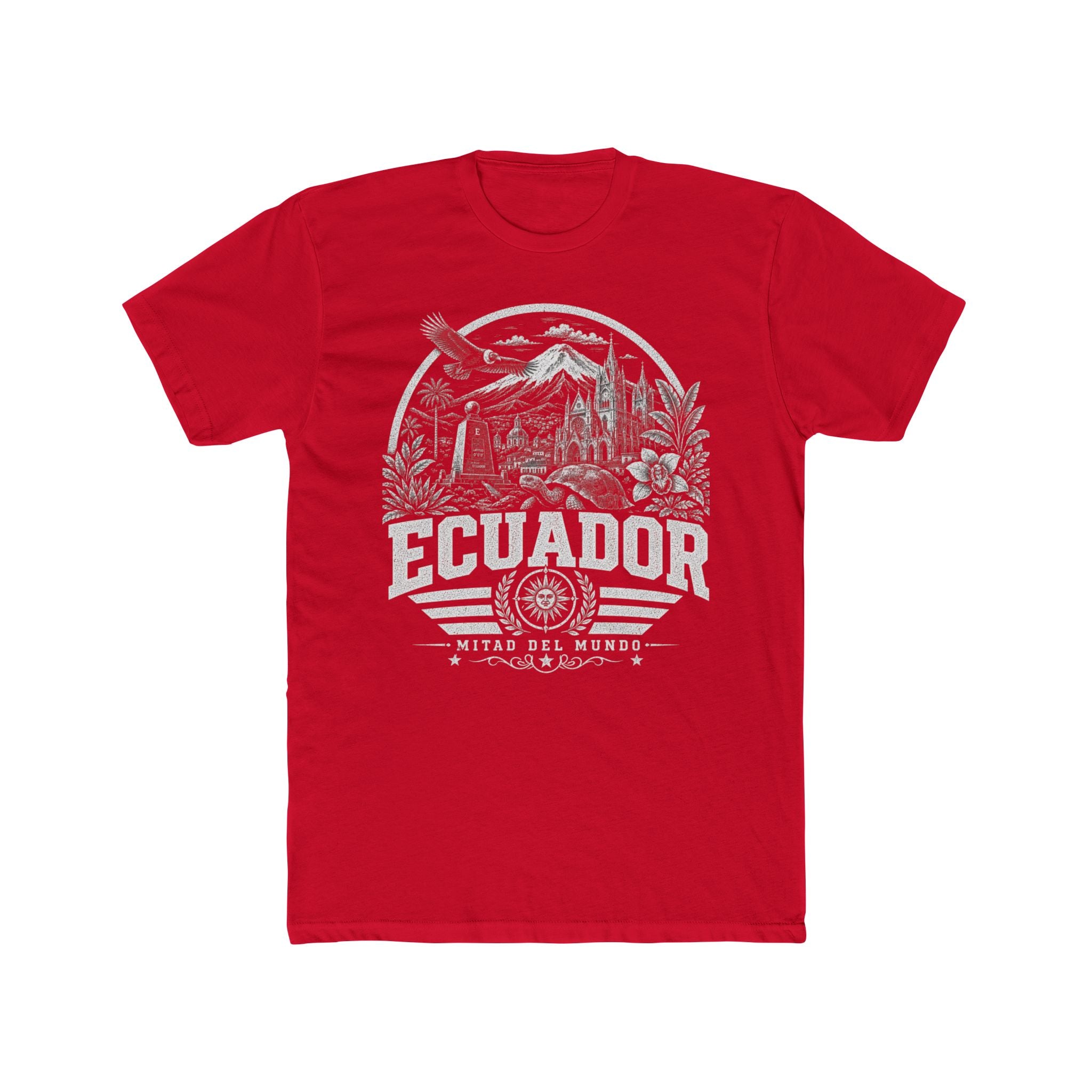 Ecuador vintage landmarks men's tee — iconic landmark design | Nameshi Destinations (view 15)
