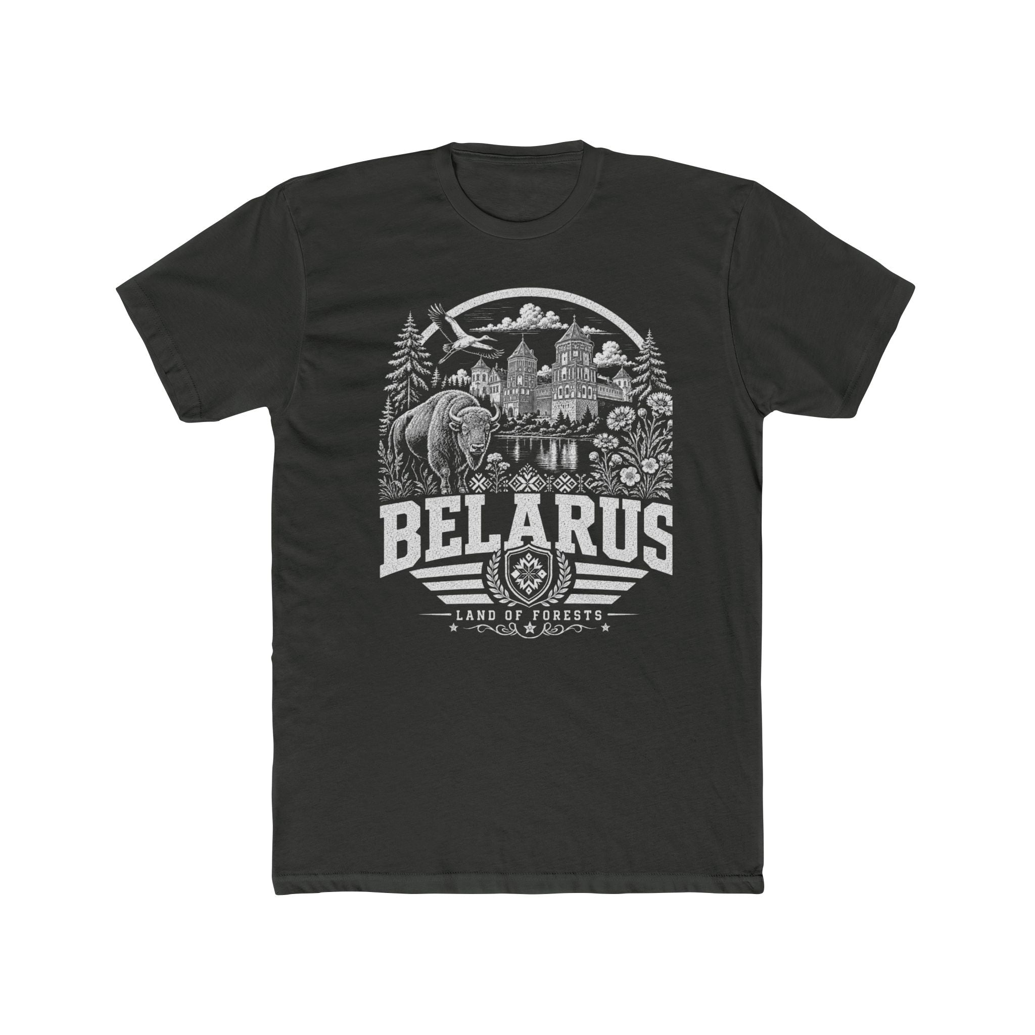 Belarus vintage landmarks men's tee — iconic landmark design | Nameshi Destinations (view 5)