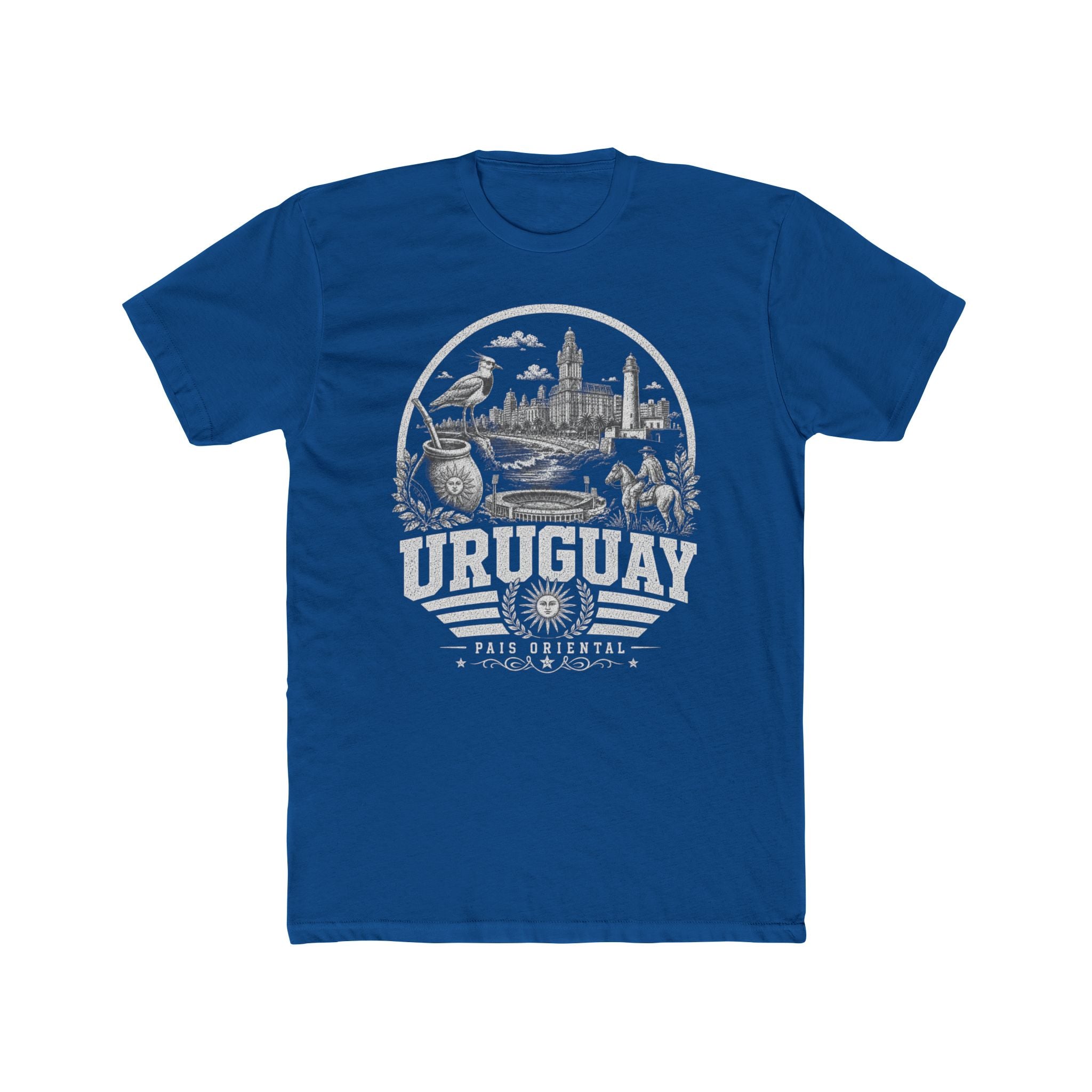 Uruguay vintage landmarks men's tee — iconic landmark design | Nameshi Destinations (view 10)