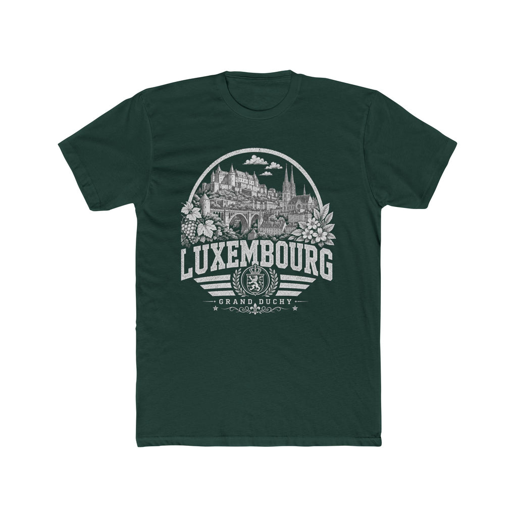 Luxembourg vintage landmarks men's tee — iconic landmark design | Nameshi Destinations (view 7)