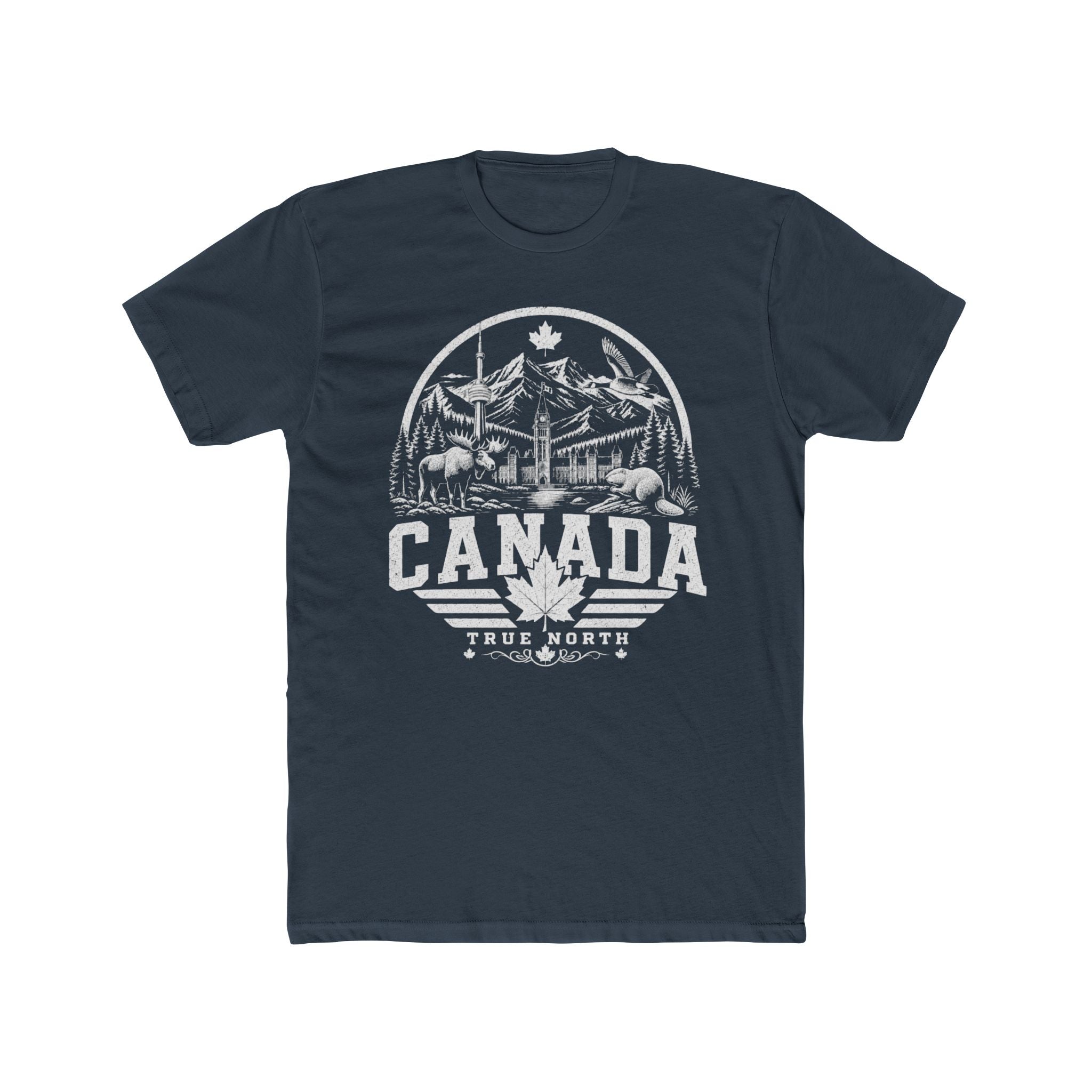 Canada vintage landmarks men's tee — iconic landmark design | Nameshi Destinations (view 8)