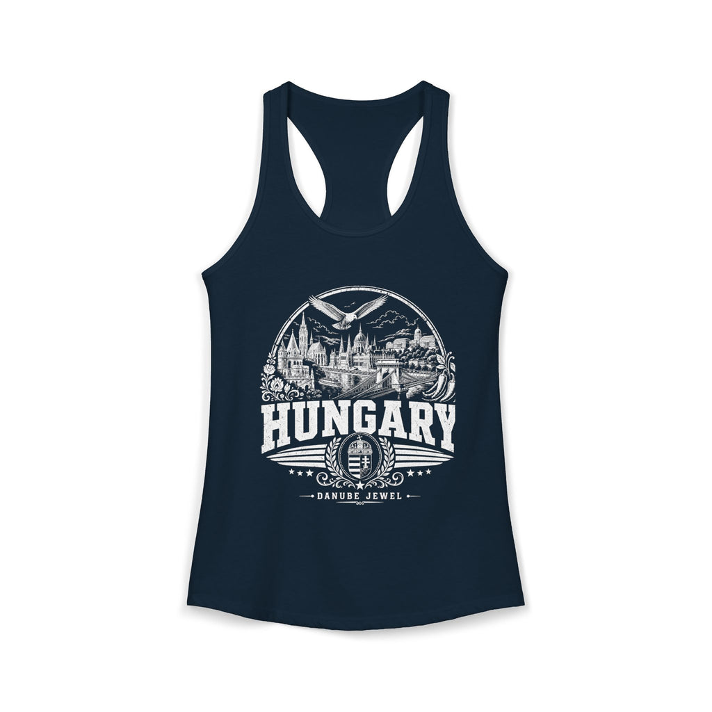Hungary vintage landmarks tank top — iconic landmark design | Nameshi Destinations (view 11)