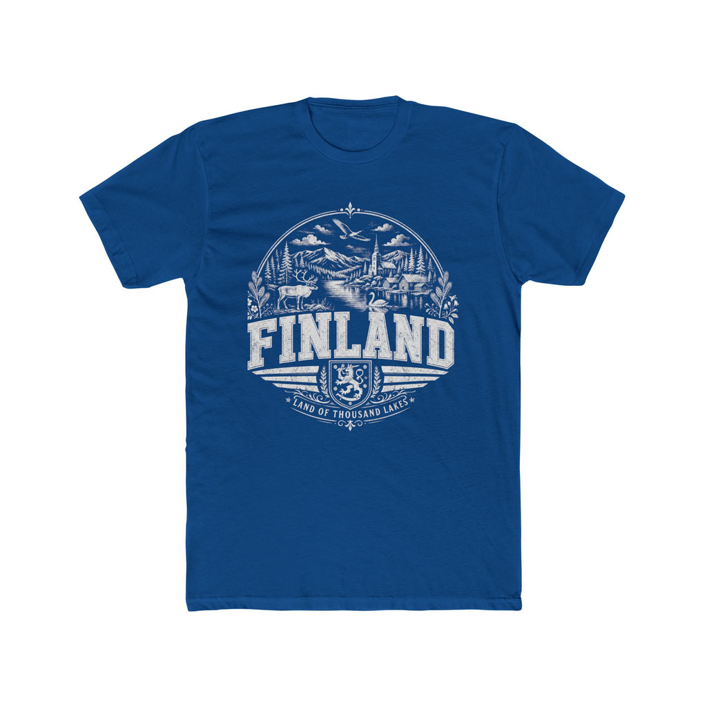 Finland vintage landmarks men's tee — iconic landmark design | Nameshi Destinations (view 10)