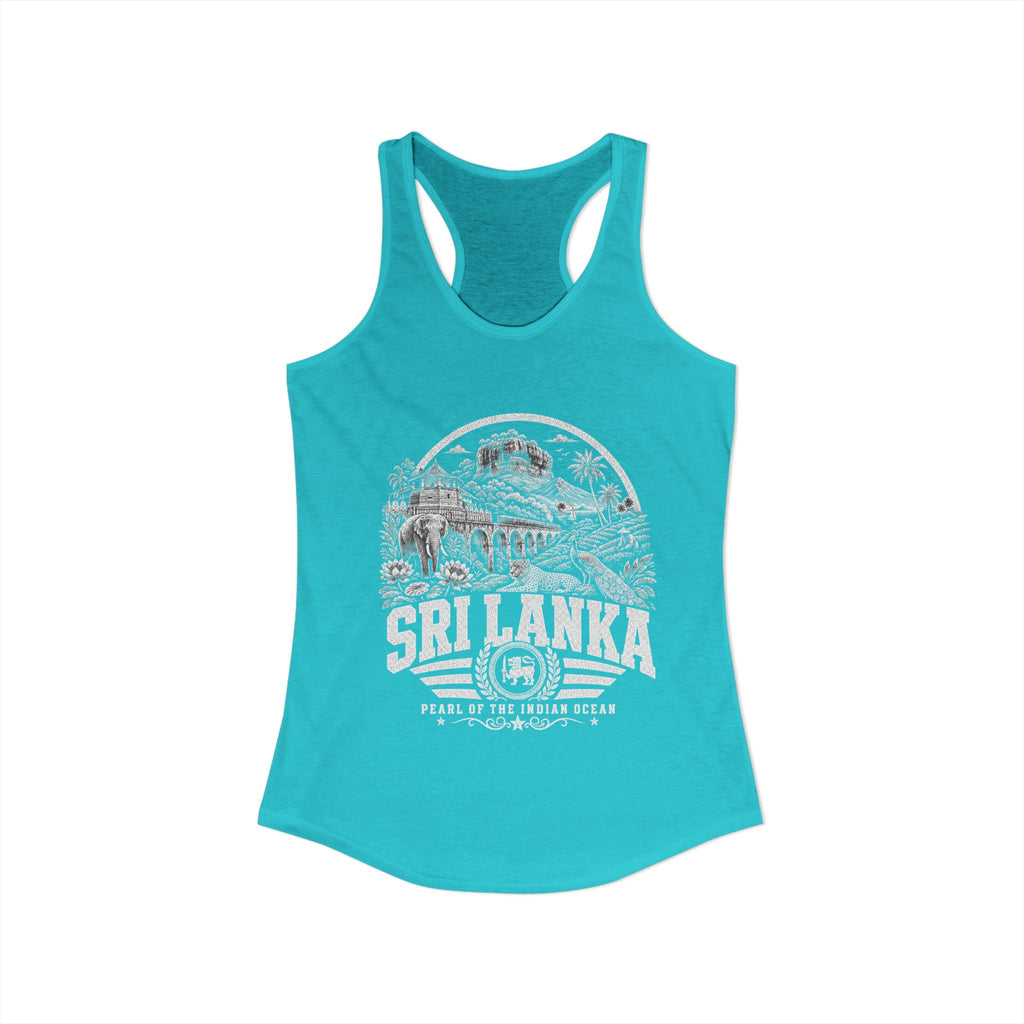 Sri Lanka Pearl of the Indian Ocean Women's Tank Top