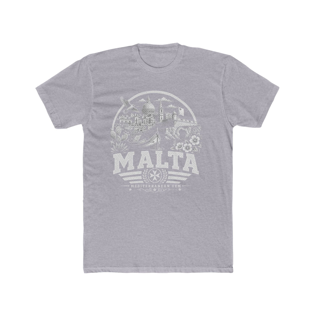 Malta vintage landmarks men's tee — iconic landmark design | Nameshi Destinations (view 3)