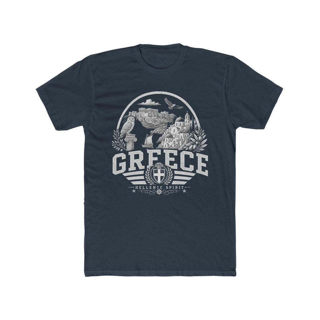Greece vintage landmarks men's tee — iconic landmark design | Nameshi Destinations (view 8)