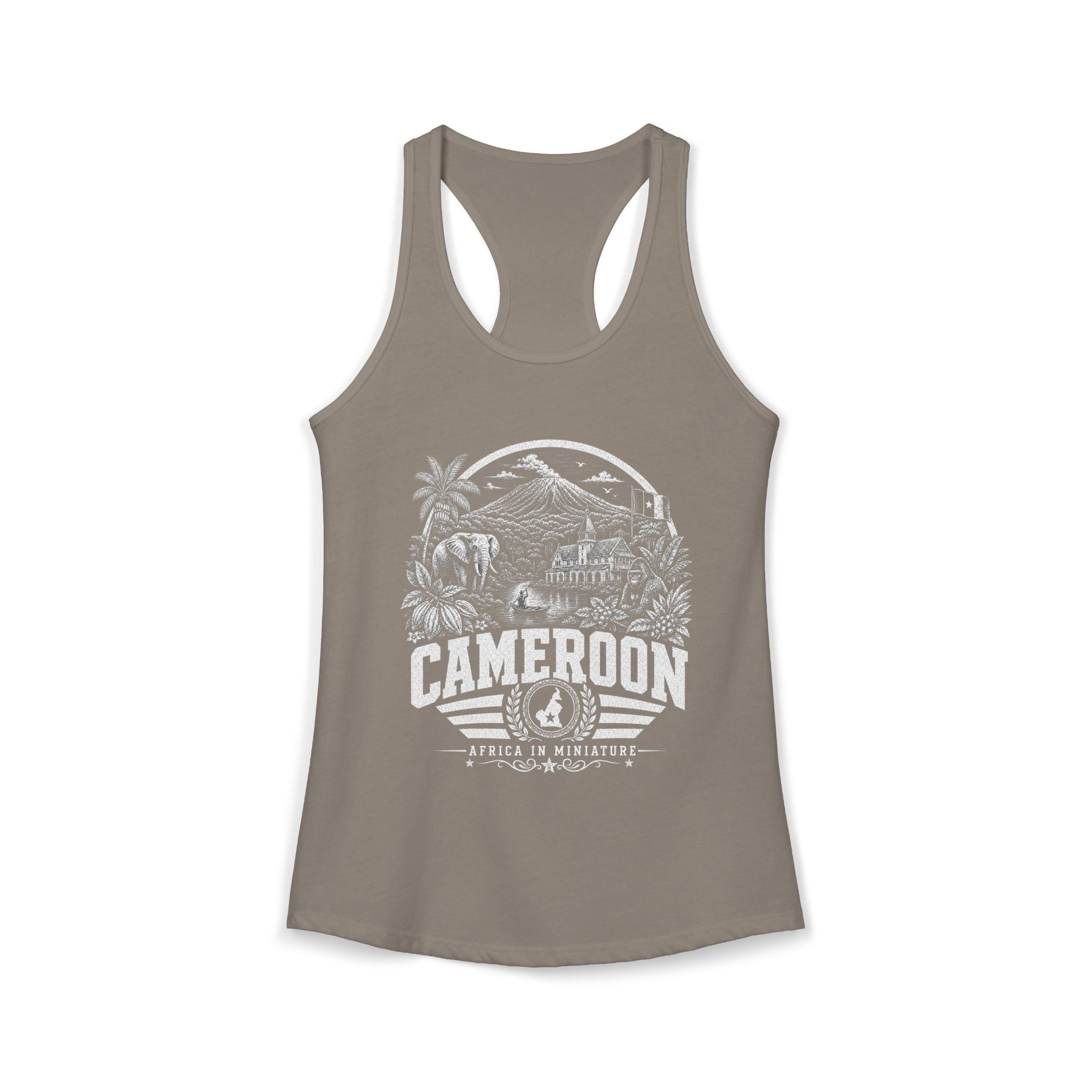 Cameroon Africa in Miniature Women's Tank Top