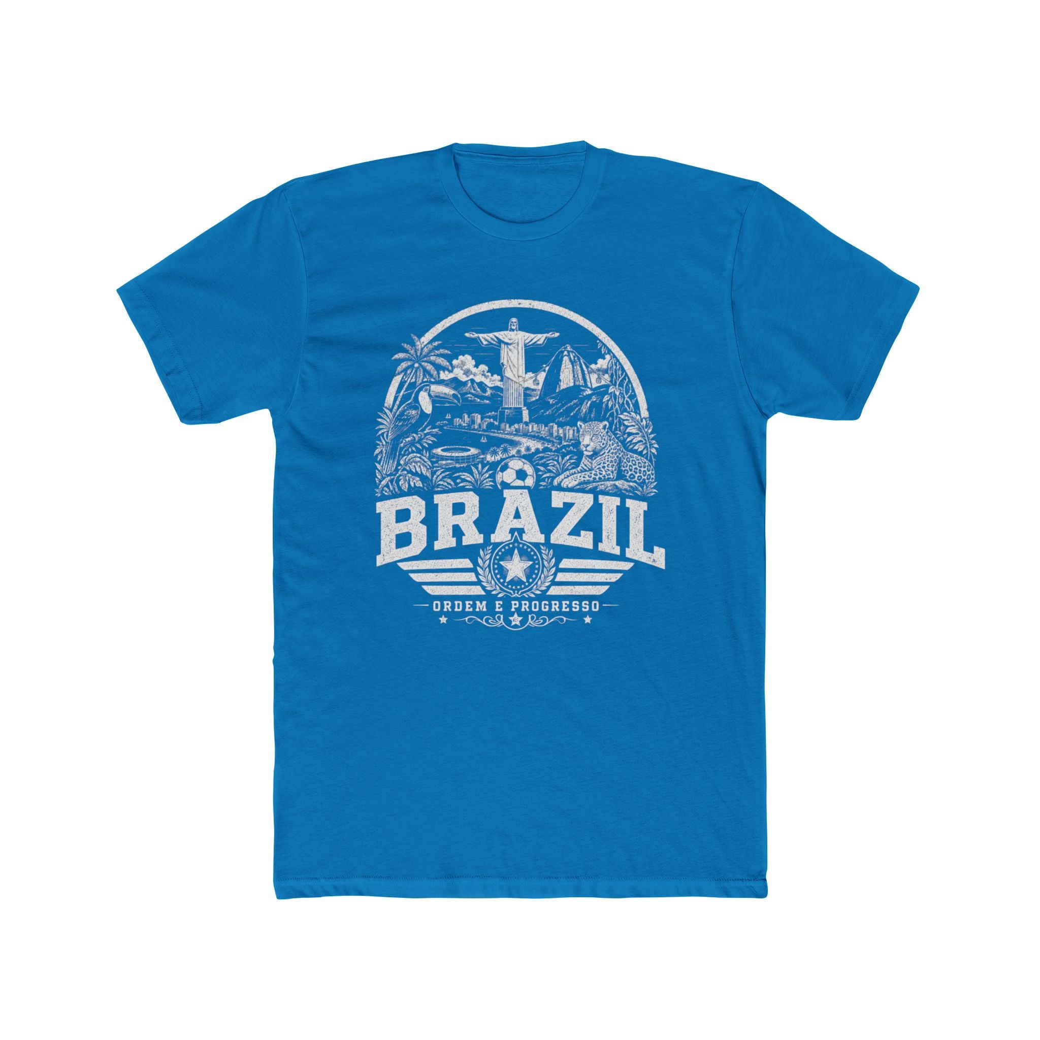 Brazil vintage landmarks men's tee — iconic landmark design | Nameshi Destinations (view 10)