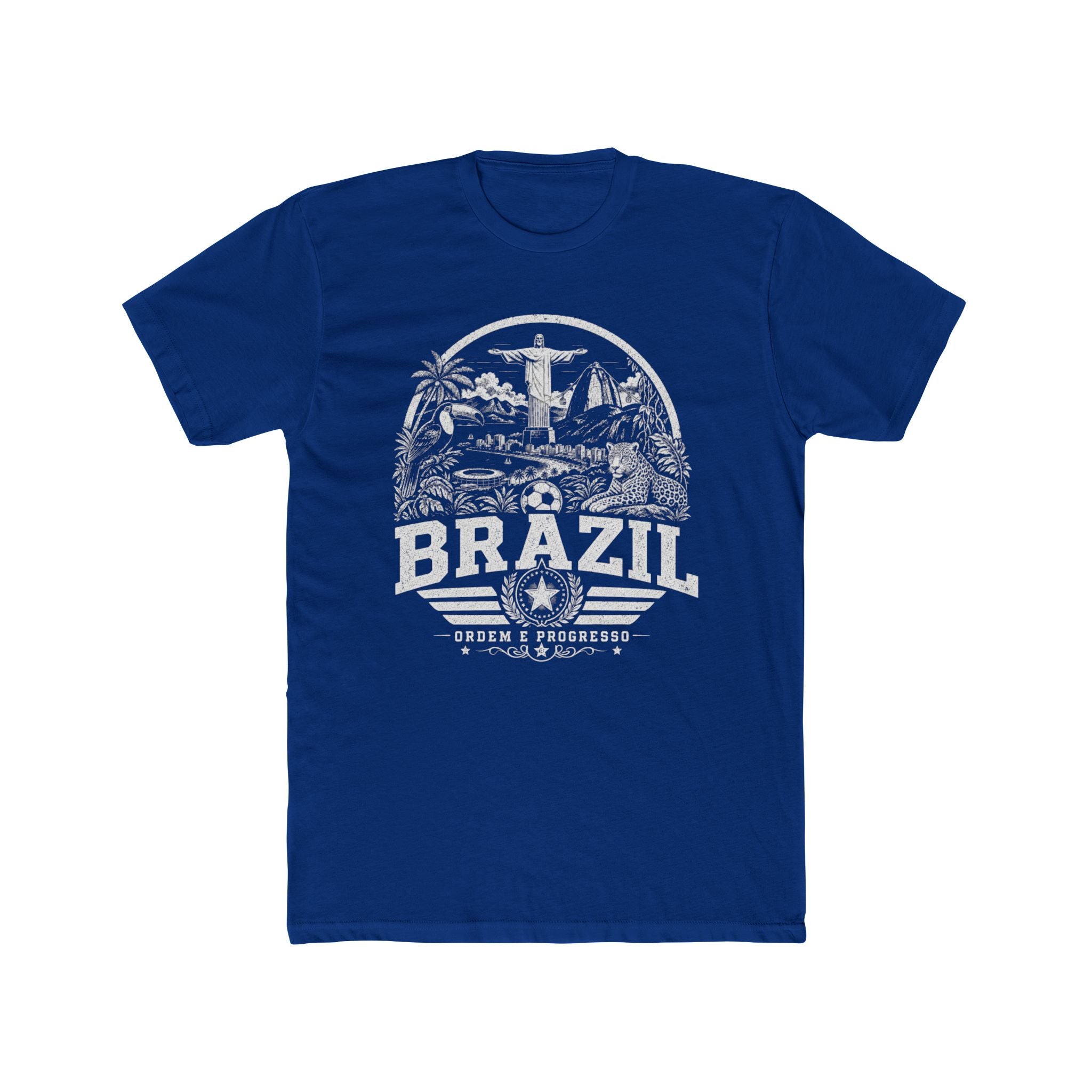 Brazil vintage landmarks men's tee — iconic landmark design | Nameshi Destinations (view 12)