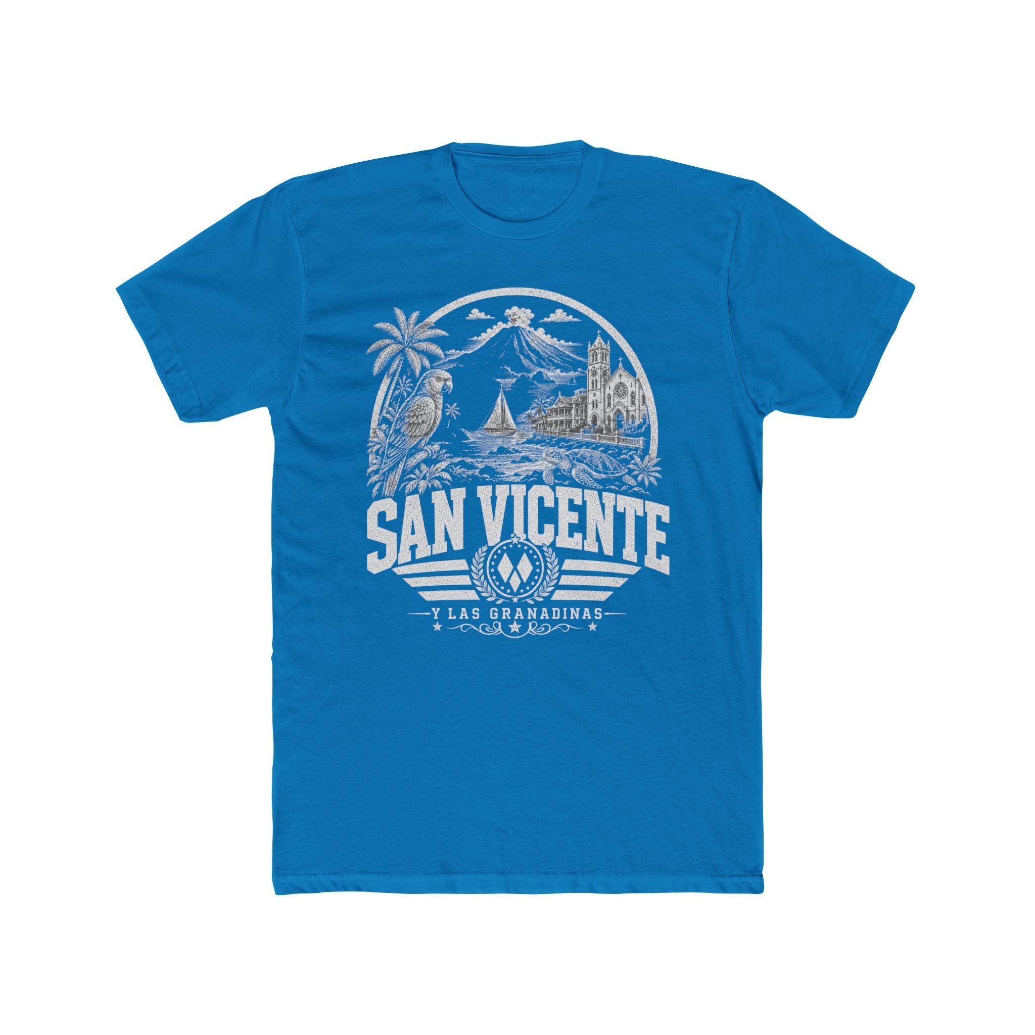San Vicente vintage landmarks men's tee — iconic landmark design | Nameshi Destinations (view 9)