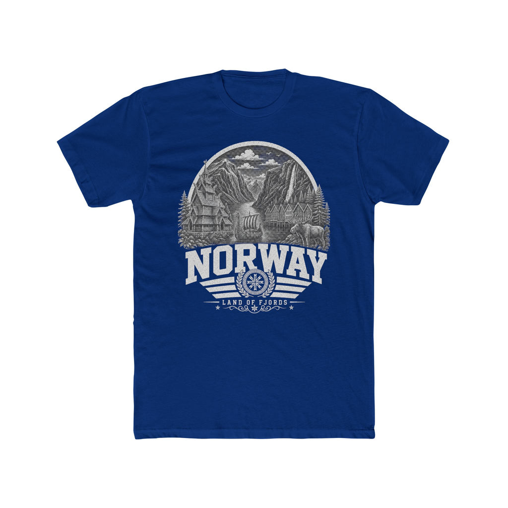 Norway vintage landmarks men's tee — iconic landmark design | Nameshi Destinations (view 11)
