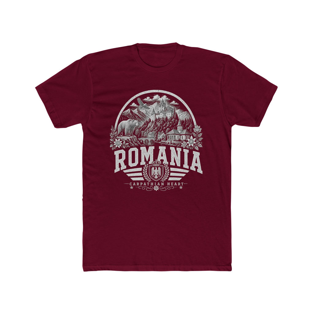 Romania vintage landmarks men's tee — iconic landmark design | Nameshi Destinations (view 14)