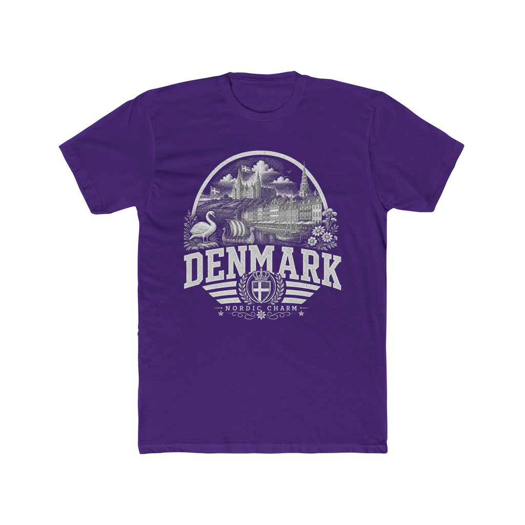 Denmark vintage landmarks men's tee — iconic landmark design | Nameshi Destinations (view 13)