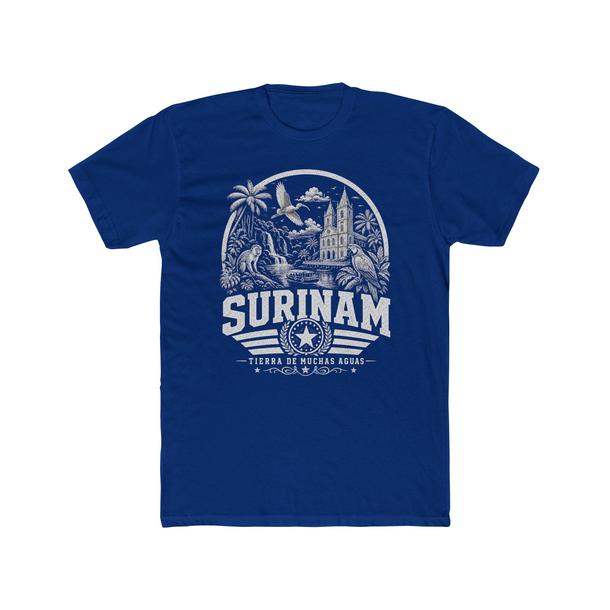 Surinam vintage landmarks men's tee — iconic landmark design | Nameshi Destinations (view 11)