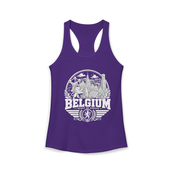 Belgium Heart of Europe Women's Tank Top