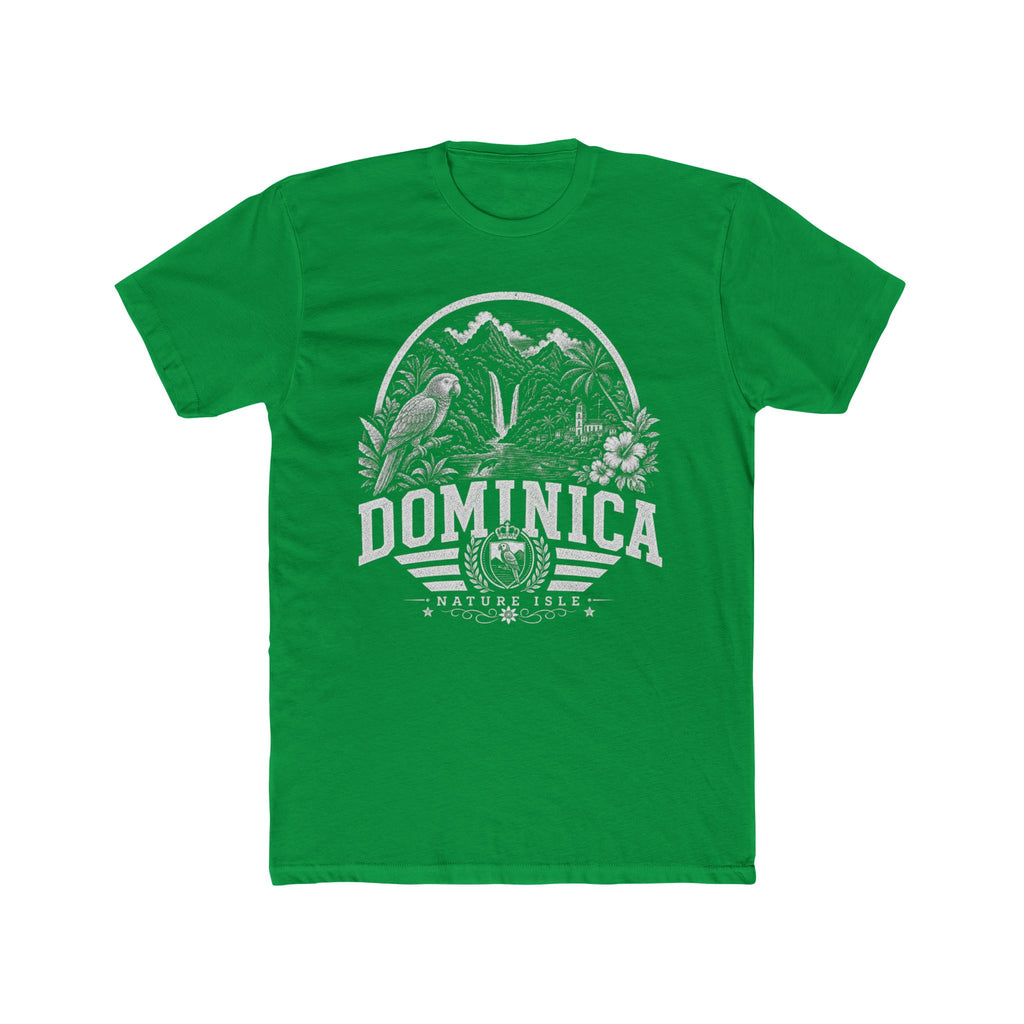 Dominica vintage landmarks men's tee — iconic landmark design | Nameshi Destinations (view 6)