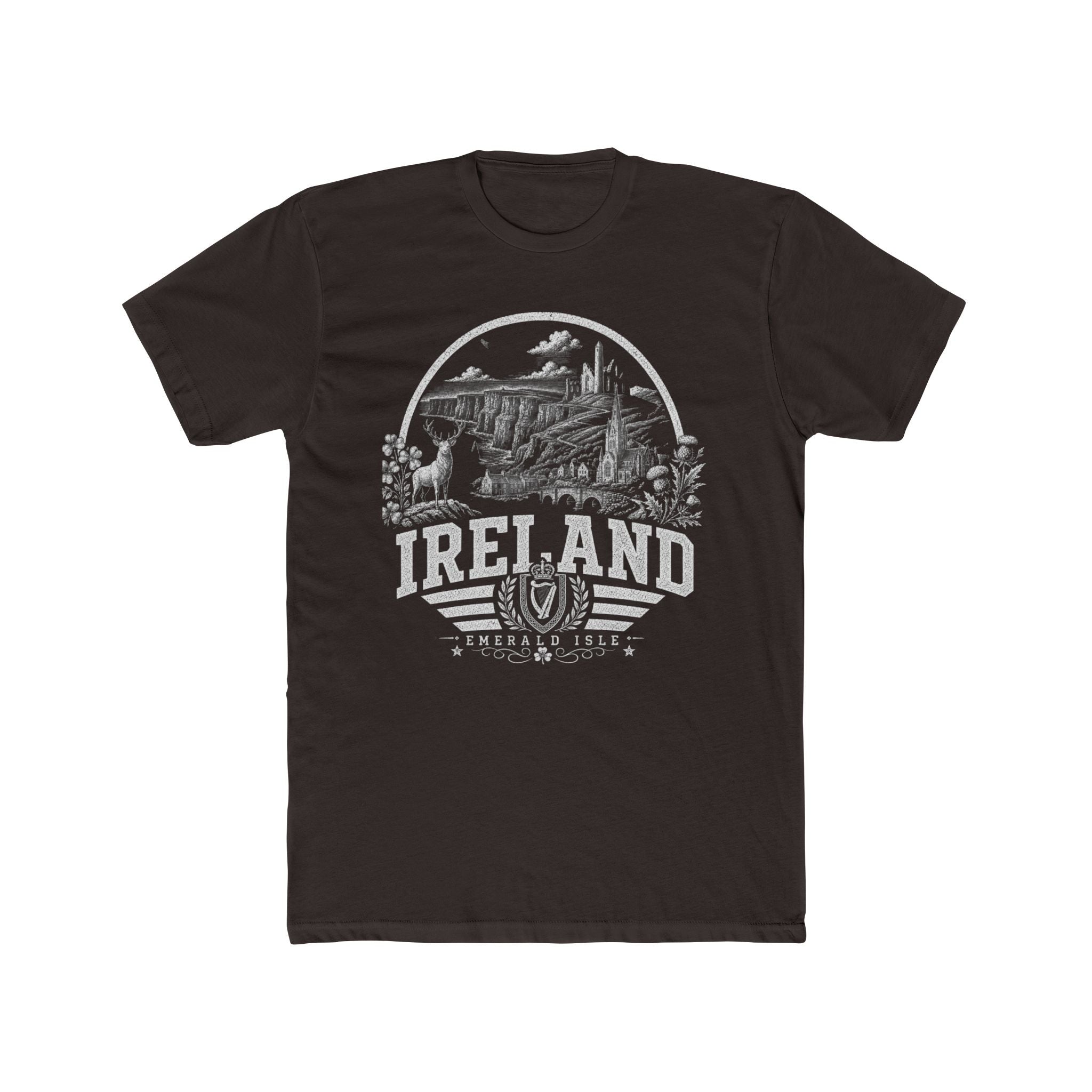 Ireland vintage landmarks men's tee — iconic landmark design | Nameshi Destinations (view 1)