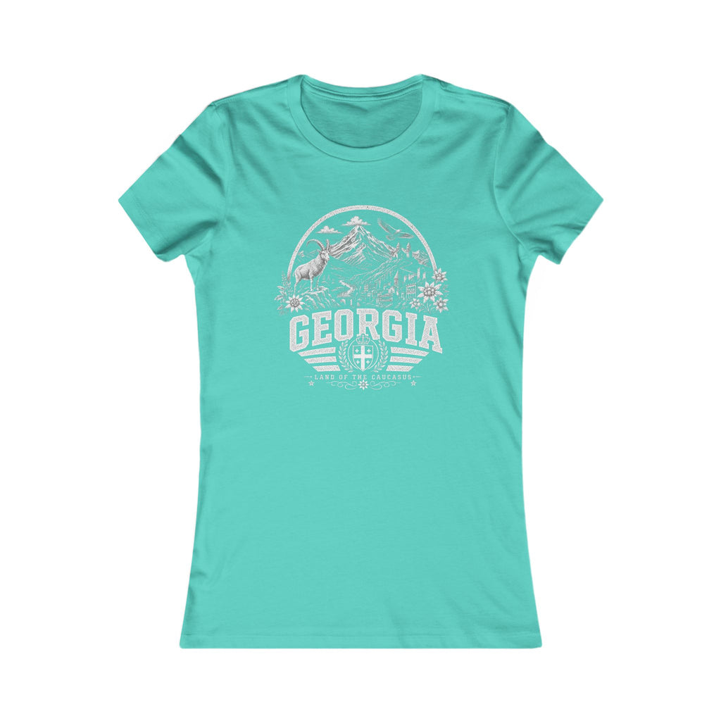 Georgia vintage landmarks women's tee — iconic landmark design | Nameshi Destinations (view 14)