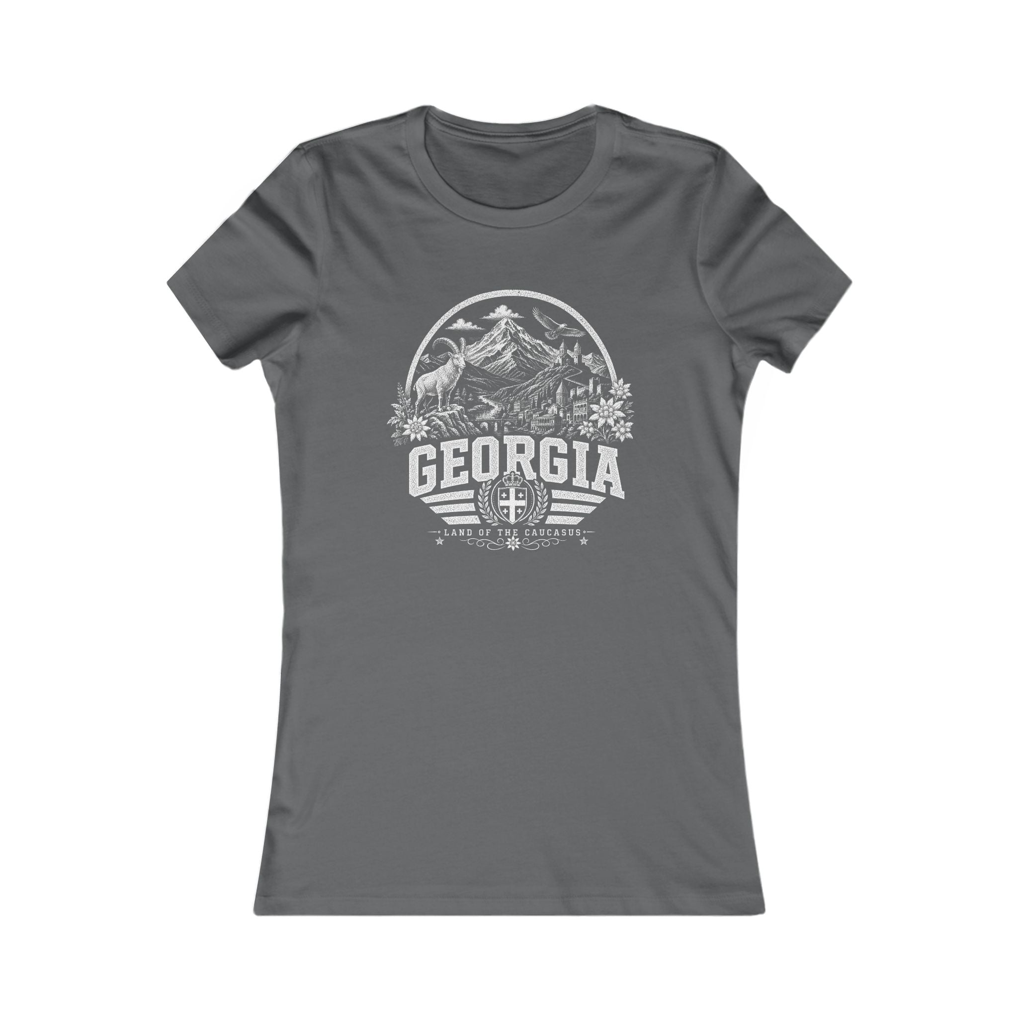 Georgia vintage landmarks women's tee — iconic landmark design | Nameshi Destinations (view 11)