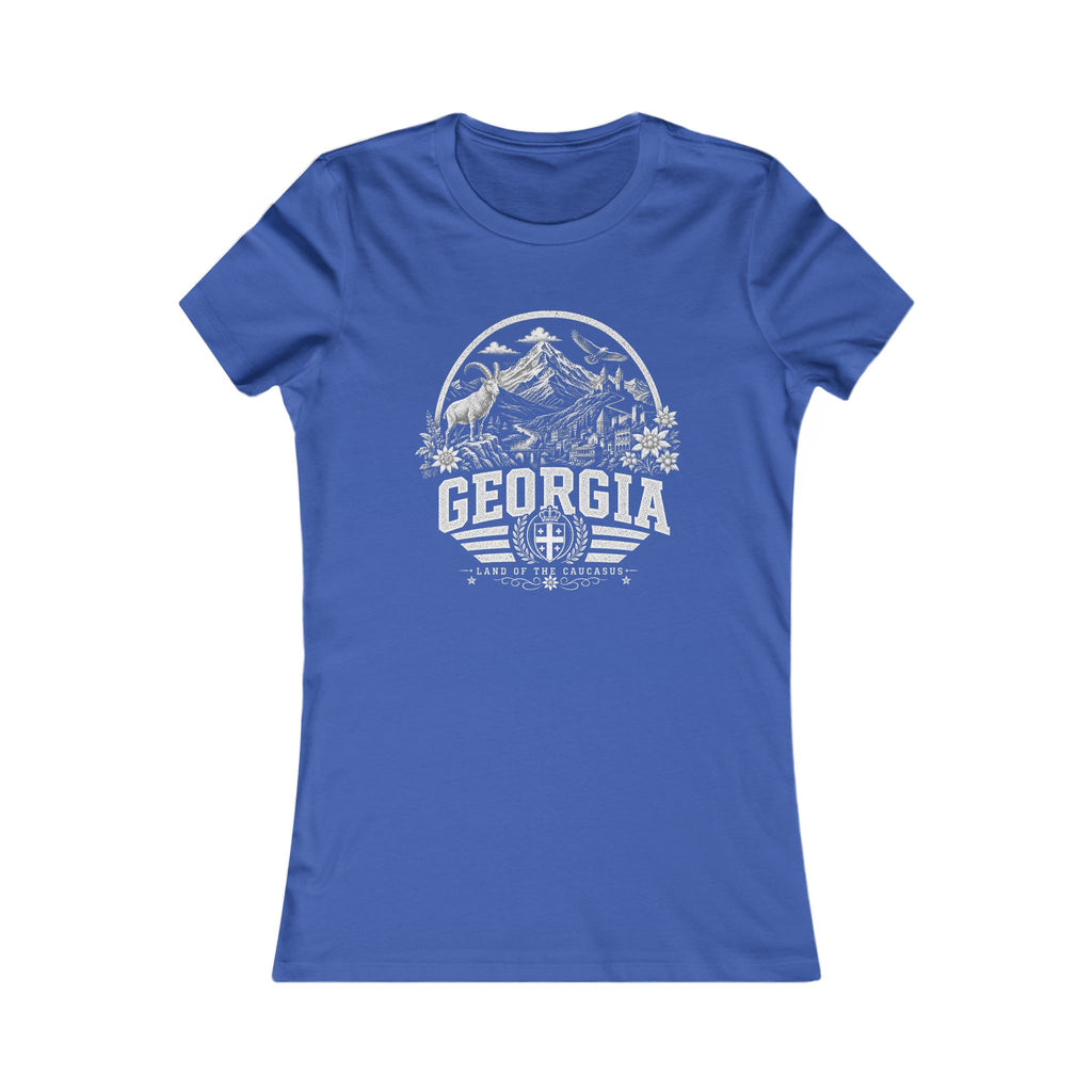 Georgia vintage landmarks women's tee — iconic landmark design | Nameshi Destinations (view 3)