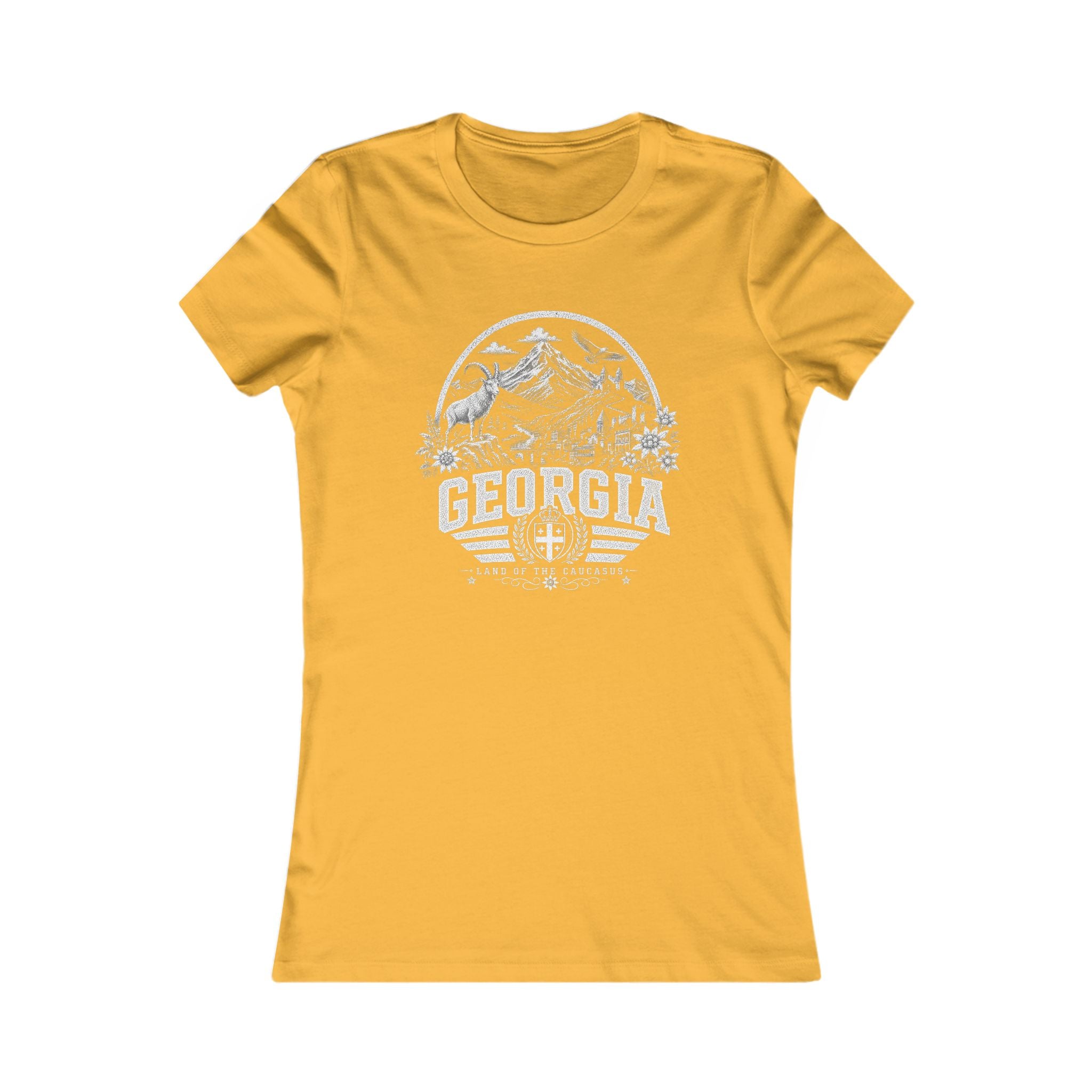 Georgia vintage landmarks women's tee — iconic landmark design | Nameshi Destinations (view 8)