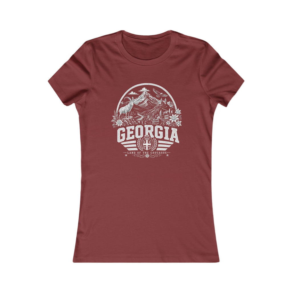 Georgia vintage landmarks women's tee — iconic landmark design | Nameshi Destinations (view 15)