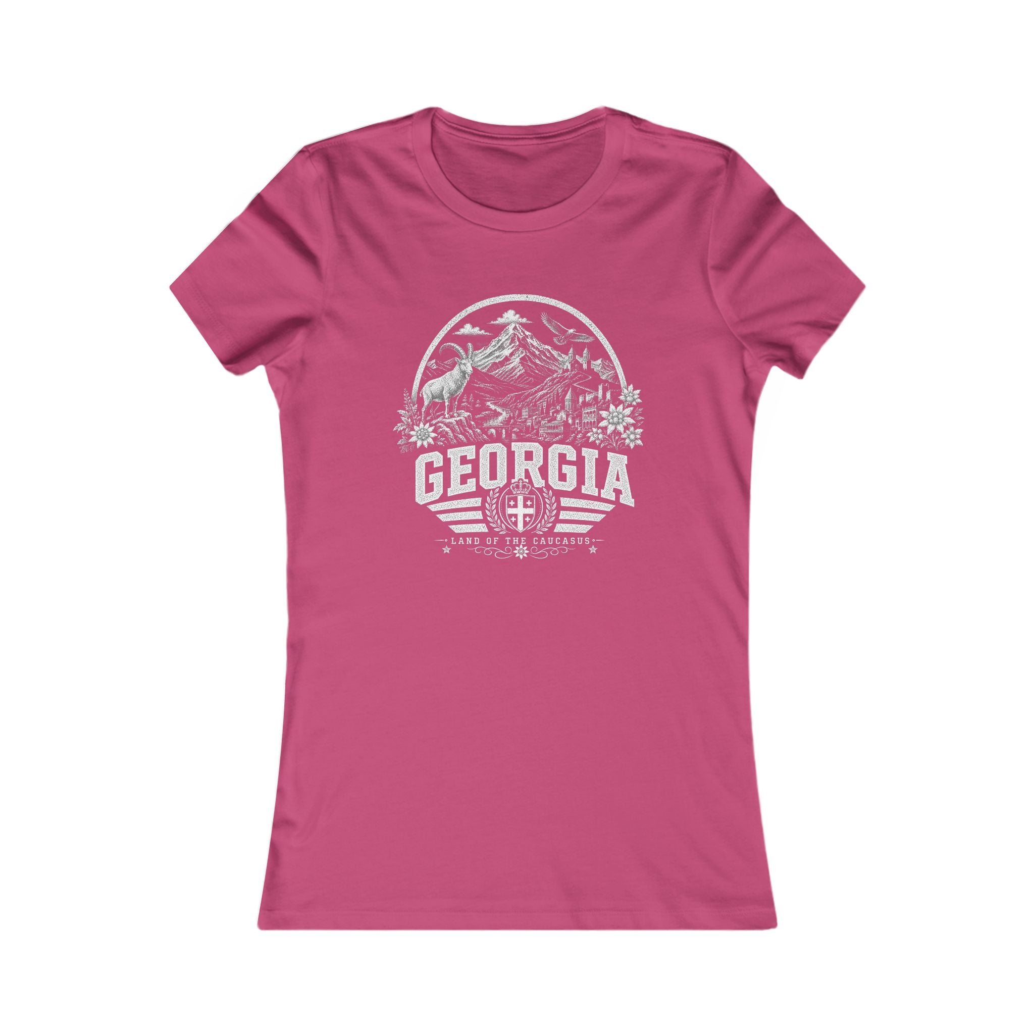 Georgia vintage landmarks women's tee — iconic landmark design | Nameshi Destinations (view 16)