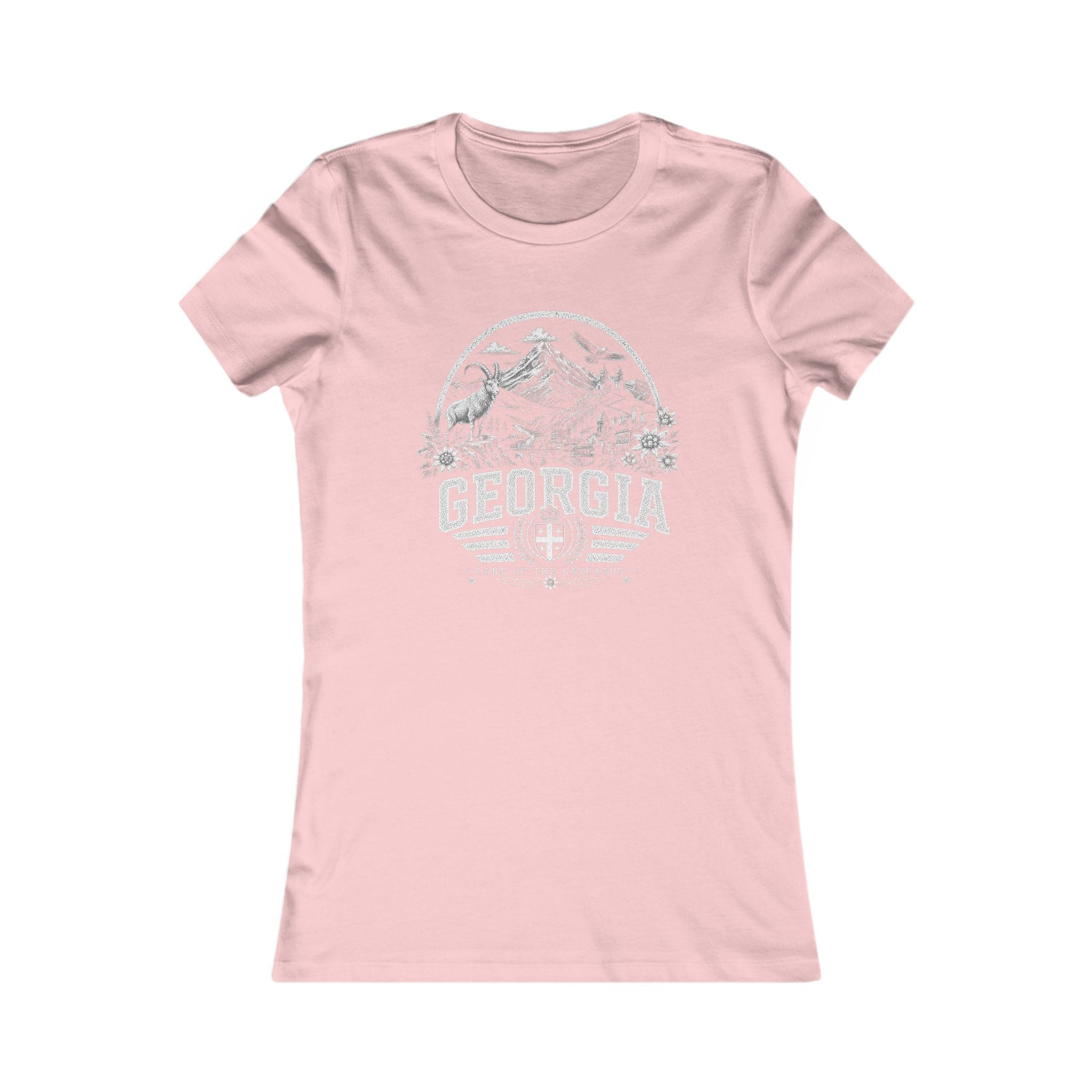 Georgia vintage landmarks women's tee — iconic landmark design | Nameshi Destinations (view 7)