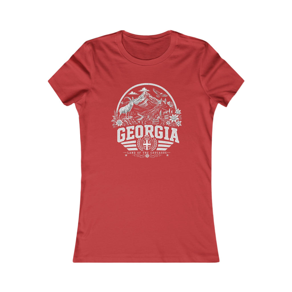 Georgia vintage landmarks women's tee — iconic landmark design | Nameshi Destinations (view 9)