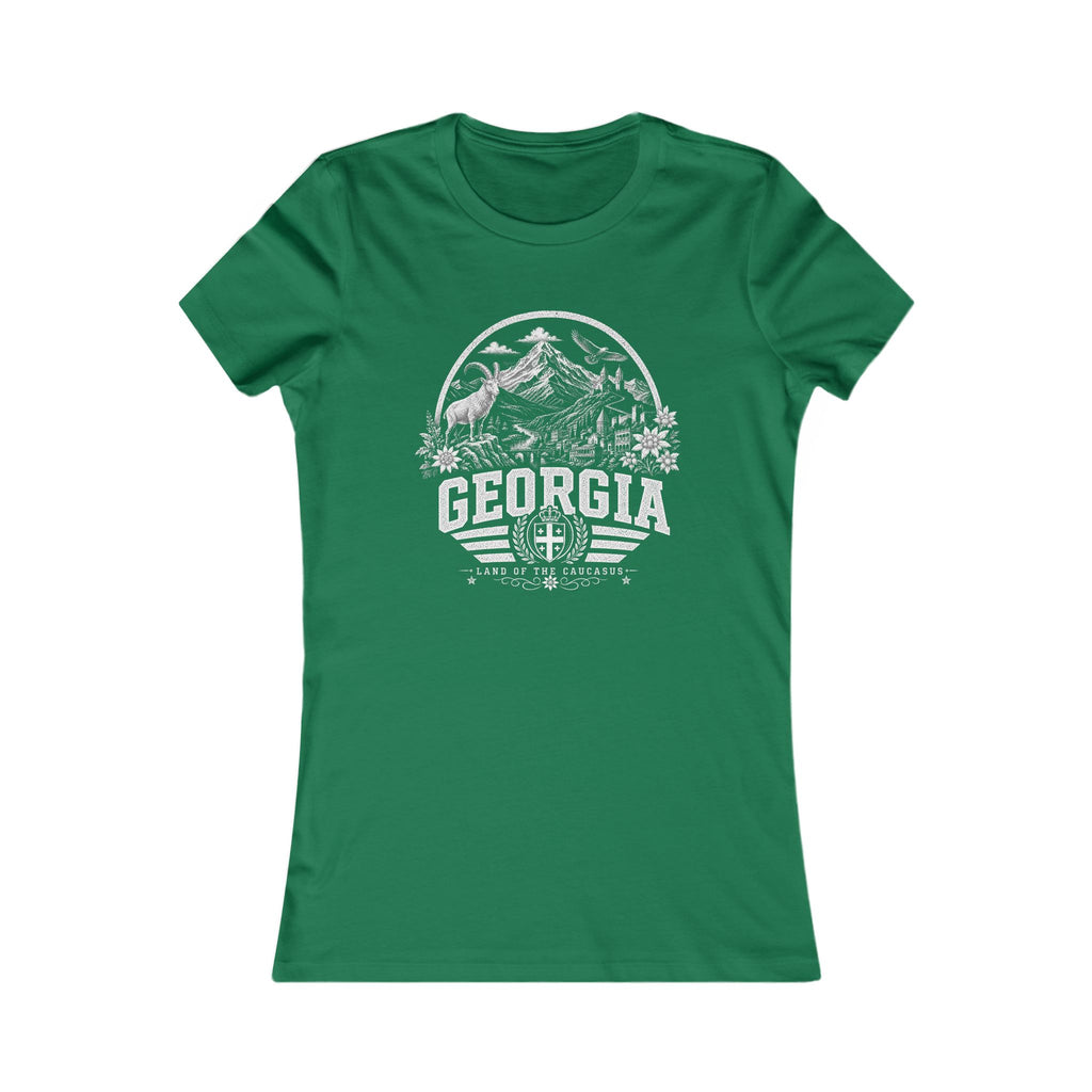 Georgia vintage landmarks women's tee — iconic landmark design | Nameshi Destinations (view 2)