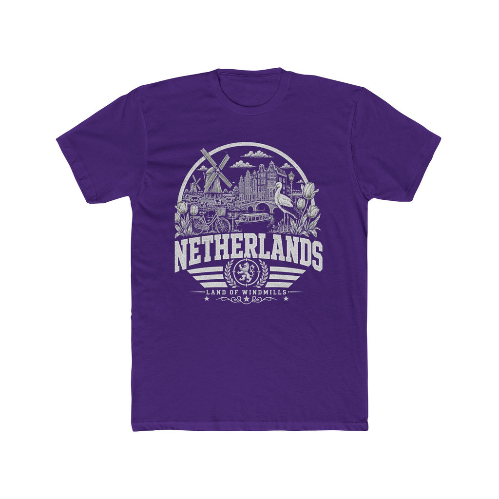 Netherlands vintage landmarks men's tee — iconic landmark design | Nameshi Destinations (view 13)