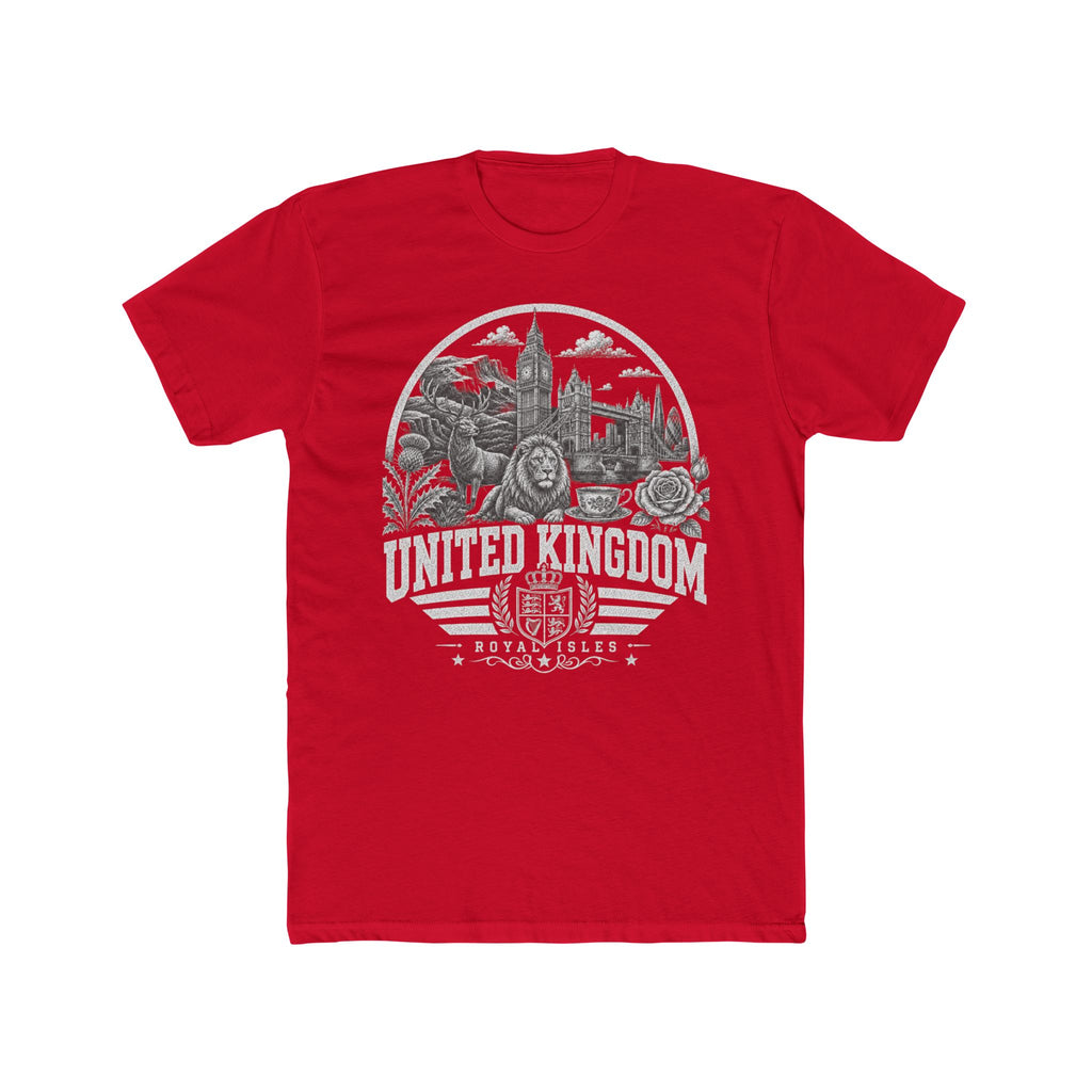 United Kingdom vintage landmarks men's tee — iconic landmark design | Nameshi Destinations (view 15)