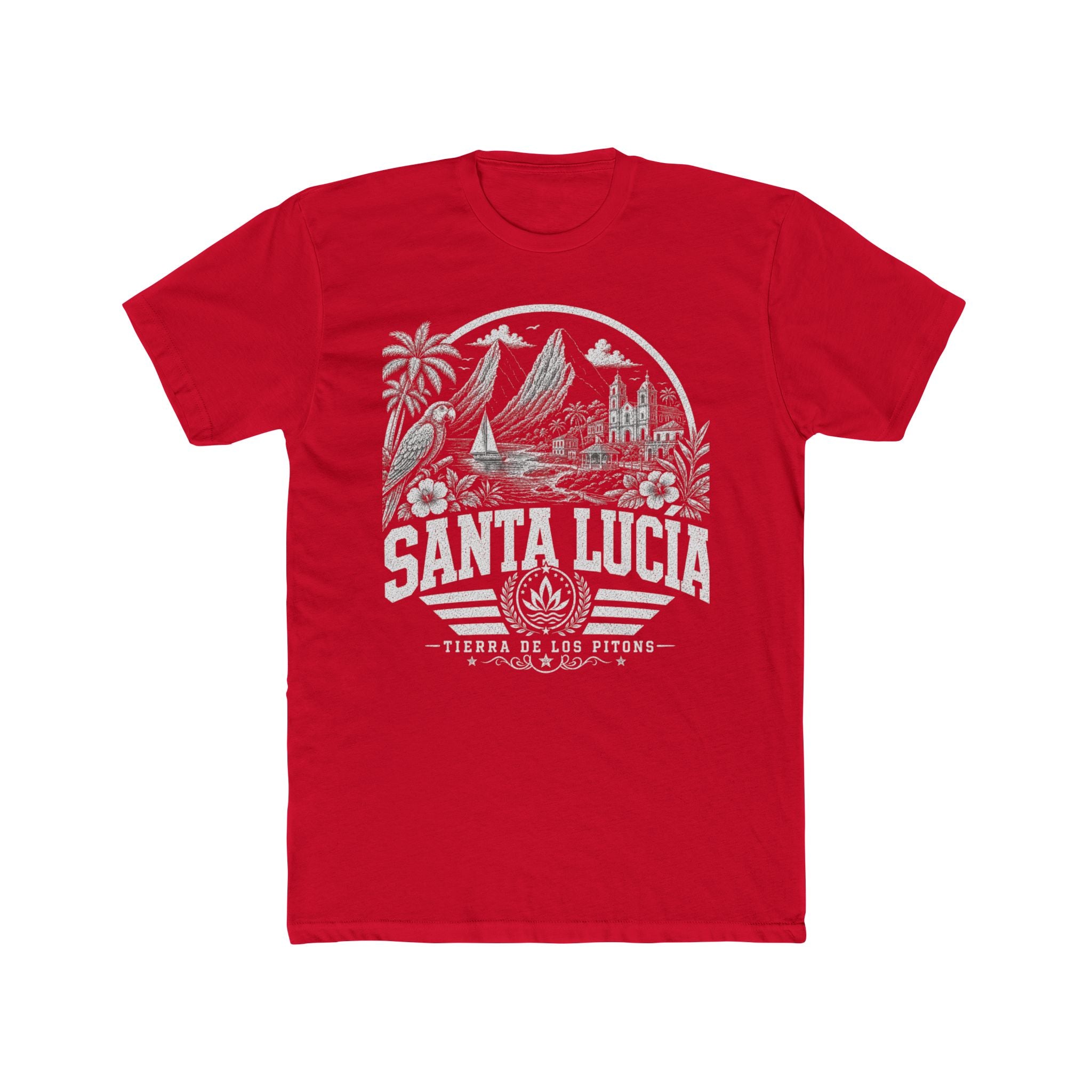 Santa Lucía vintage landmarks men's tee — iconic landmark design | Nameshi Destinations (view 15)