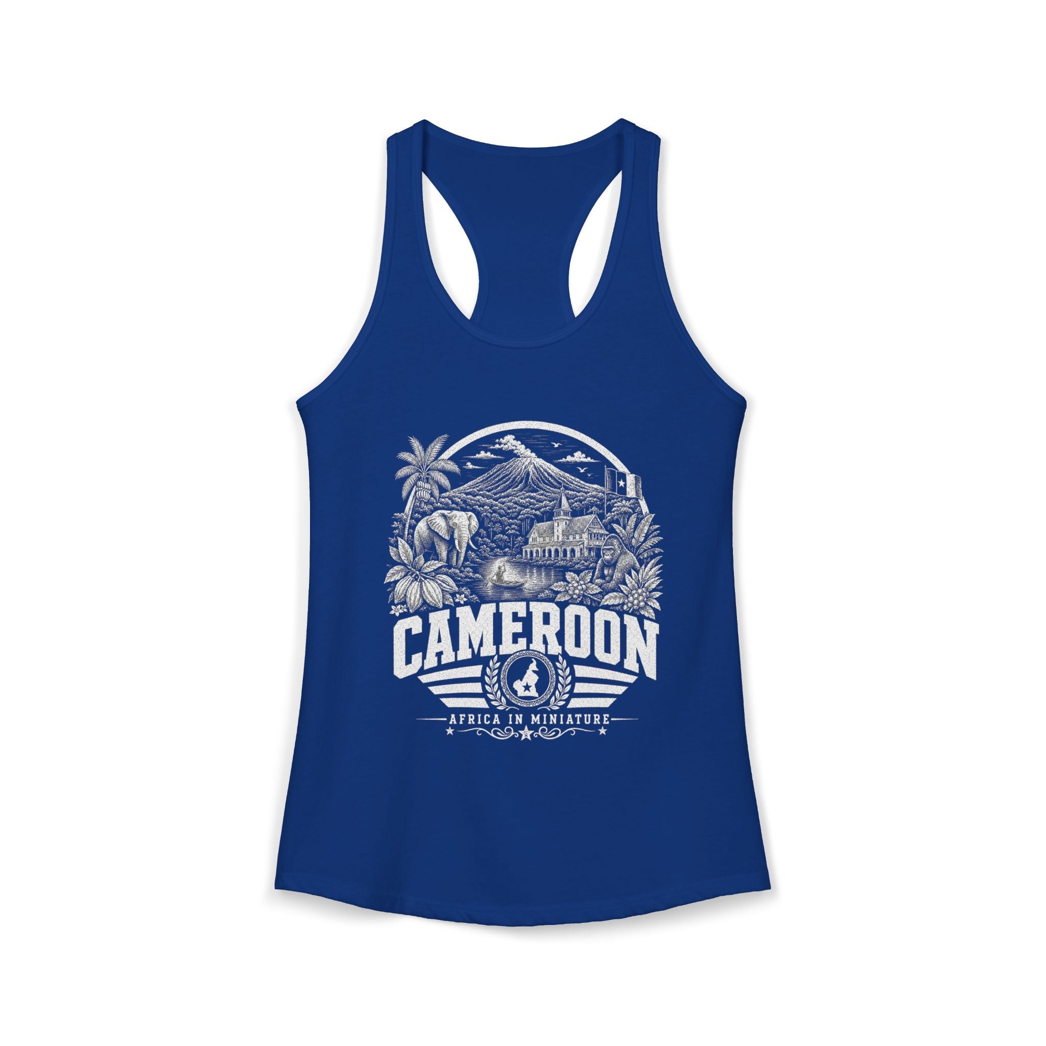 Cameroon Africa in Miniature Women's Tank Top
