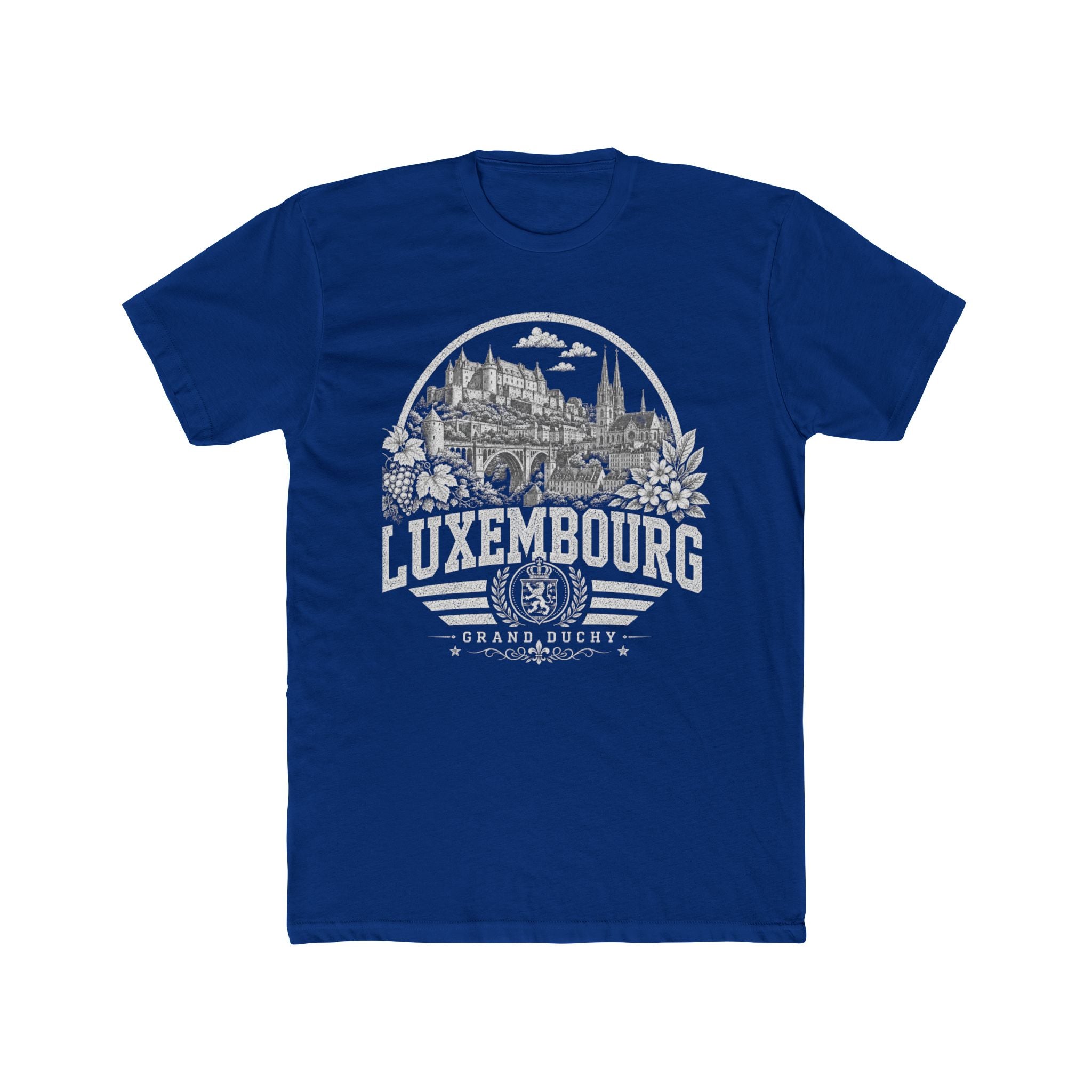 Luxembourg vintage landmarks men's tee — iconic landmark design | Nameshi Destinations (view 11)