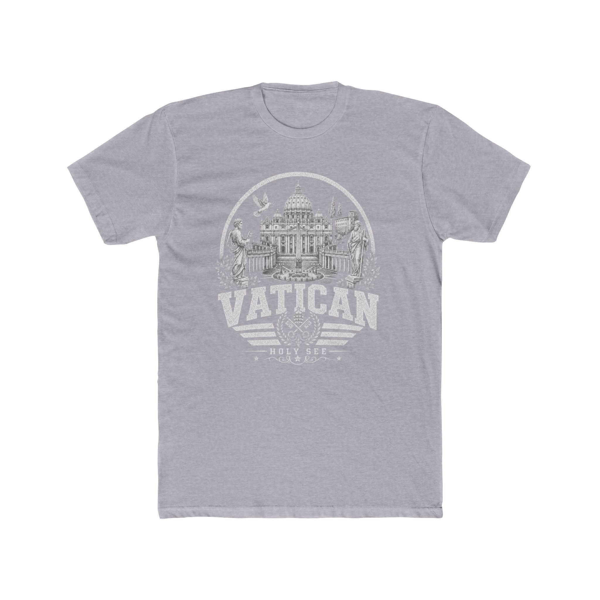 Vatican vintage landmarks men's tee — iconic landmark design | Nameshi Destinations (view 3)