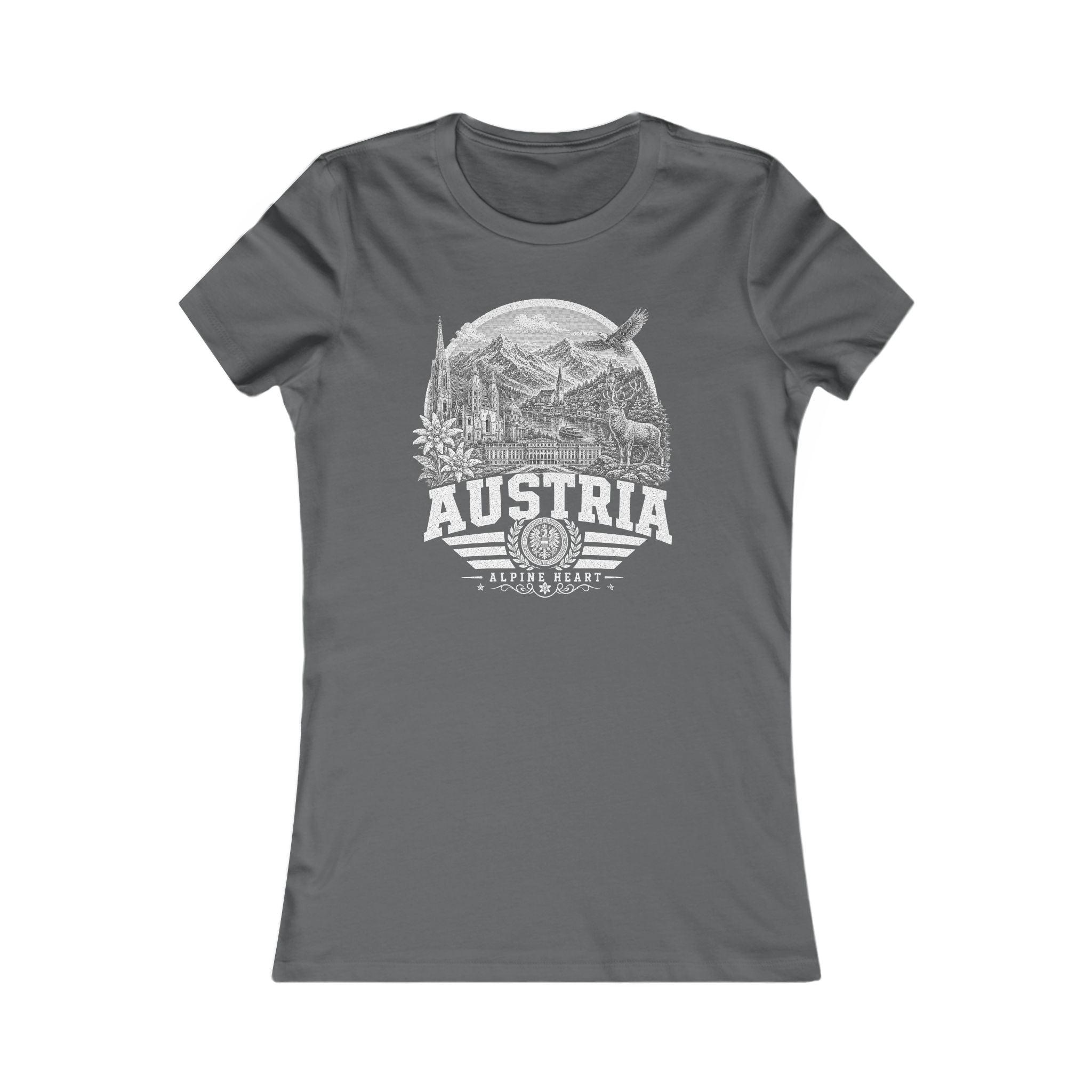 Austria vintage landmarks women's tee — iconic landmark design | Nameshi Destinations (view 11)