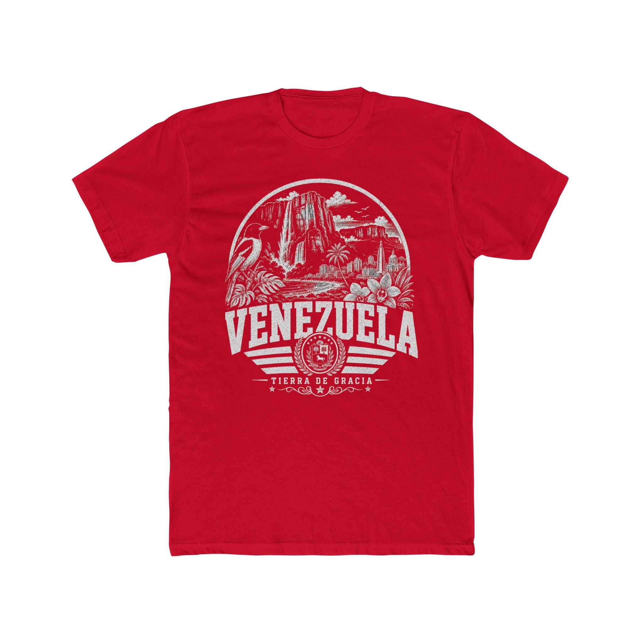 Venezuela vintage landmarks men's tee — iconic landmark design | Nameshi Destinations (view 15)
