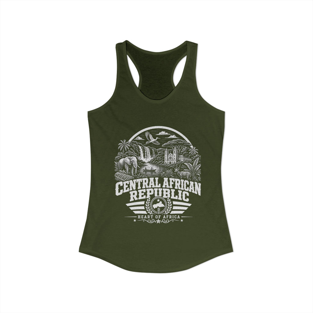Central African Republic Heart of Africa Women's Tank Top