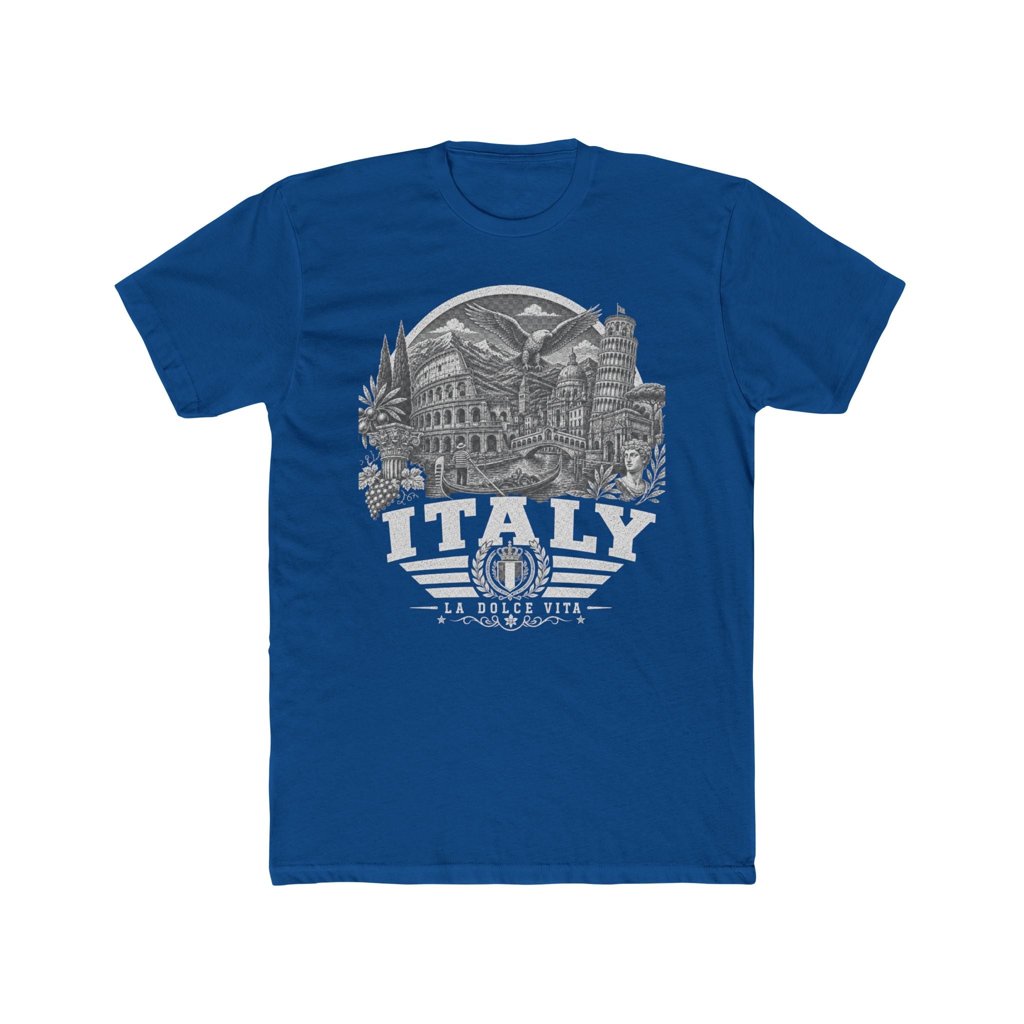 Italy vintage landmarks men's tee — iconic landmark design | Nameshi Destinations (view 10)