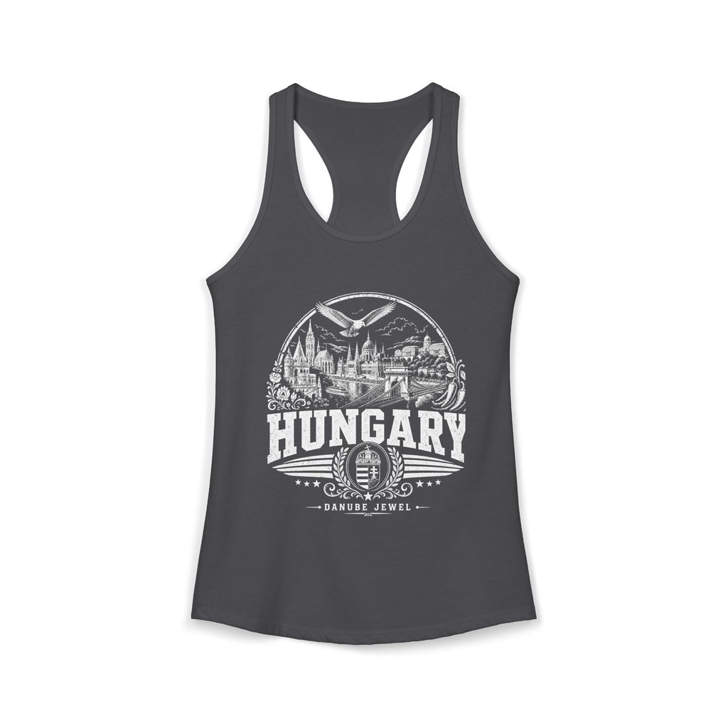 Hungary vintage landmarks tank top — iconic landmark design | Nameshi Destinations (view 12)