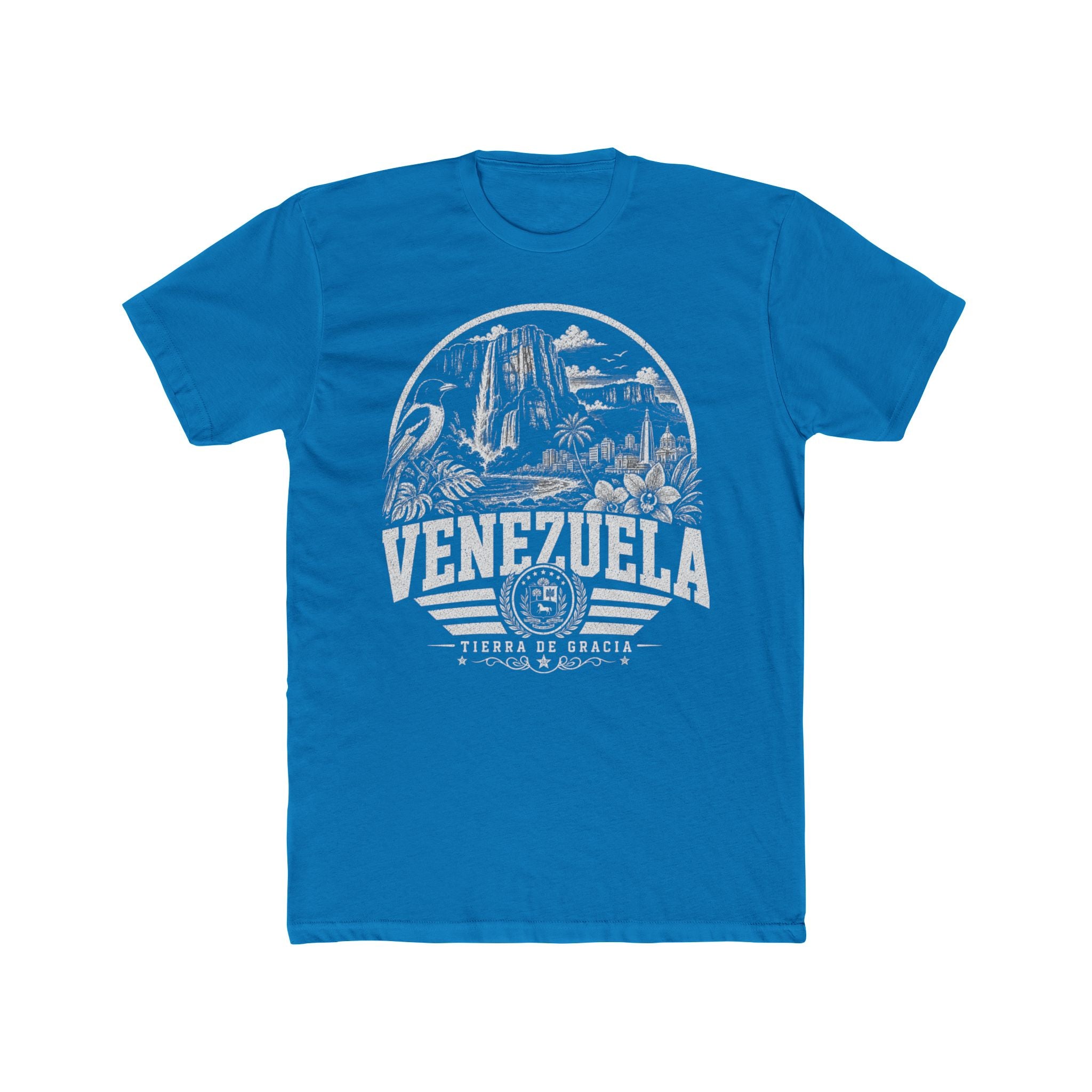 Venezuela vintage landmarks men's tee — iconic landmark design | Nameshi Destinations (view 9)