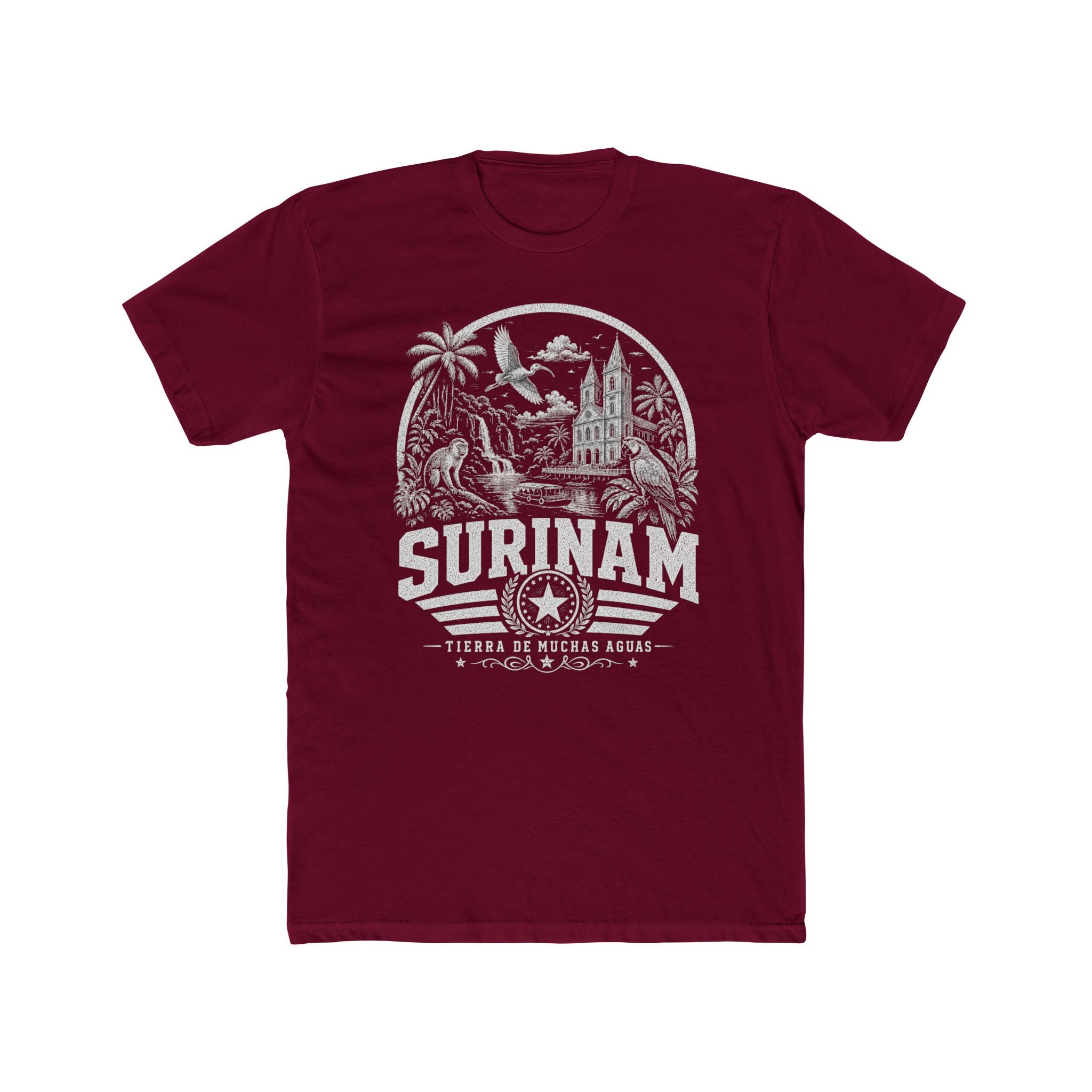 Surinam vintage landmarks men's tee — iconic landmark design | Nameshi Destinations (view 14)