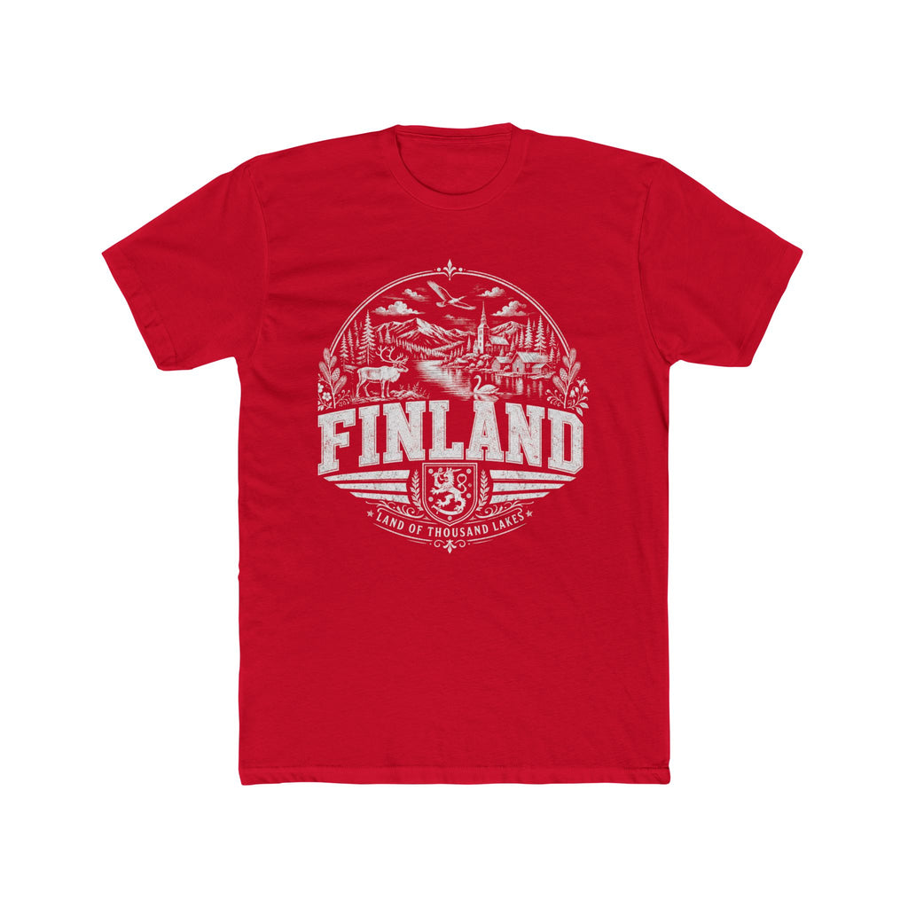 Finland vintage landmarks men's tee — iconic landmark design | Nameshi Destinations (view 15)