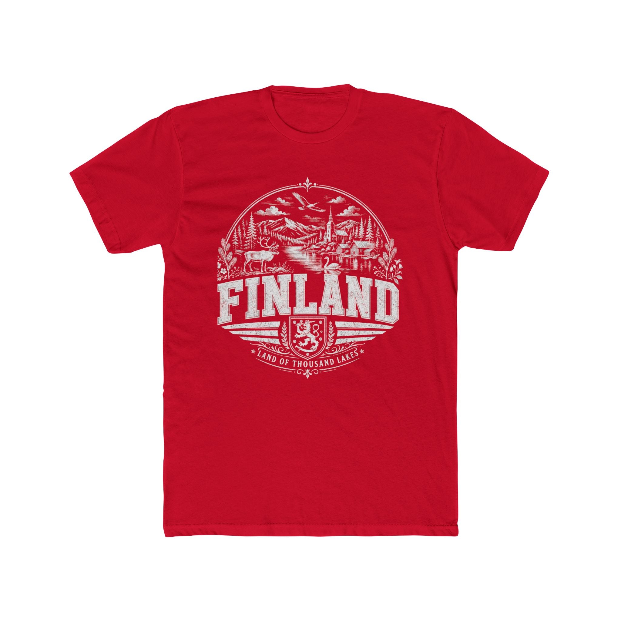 Finland vintage landmarks men's tee — iconic landmark design | Nameshi Destinations (view 15)